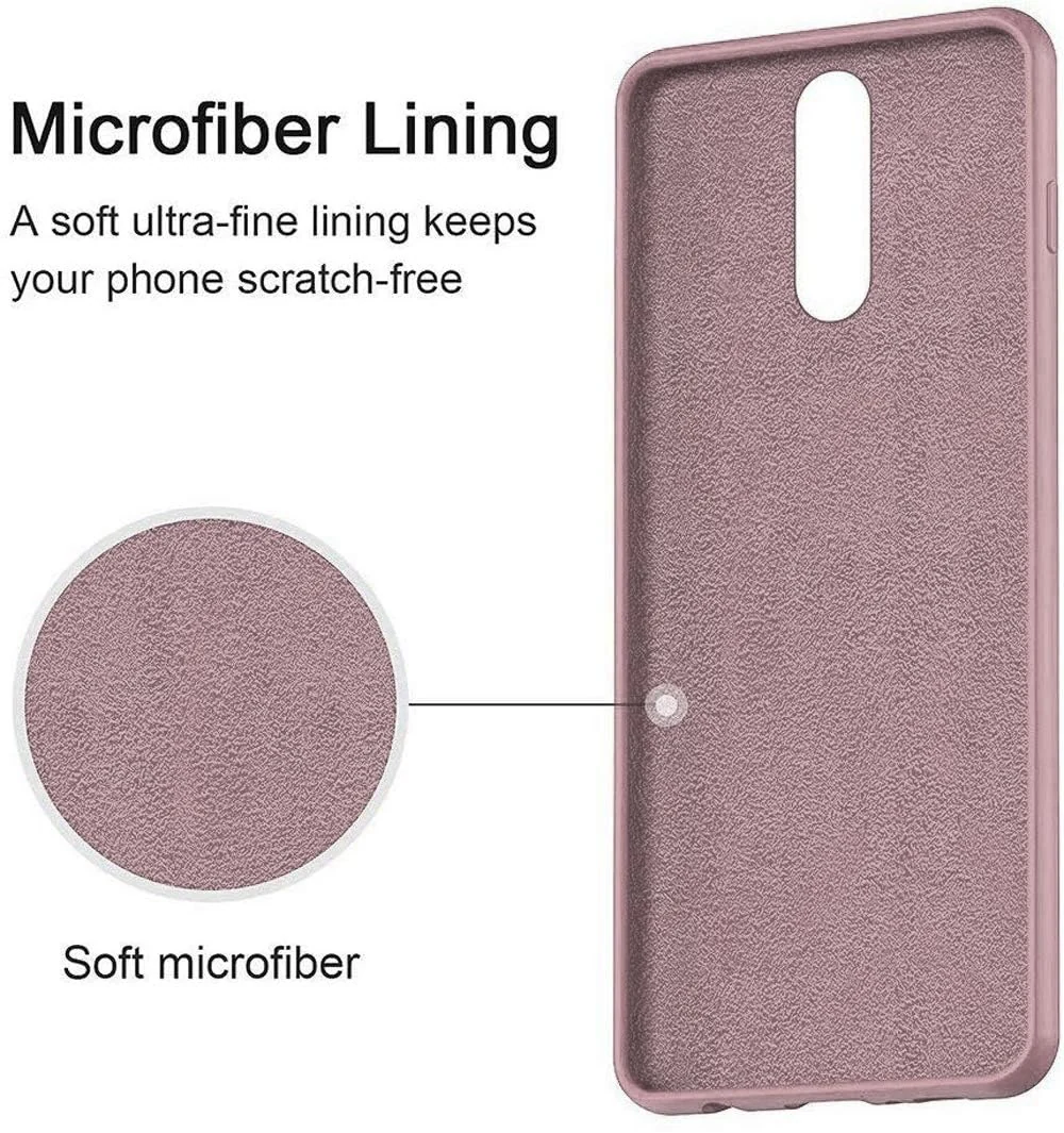 DL3 Mobilak Silicone Protective Case for Huawei Mate 10 Lite, Shock-absorbing protection, Scratch-resistant surface, Soft microfiber lining - Cashmere