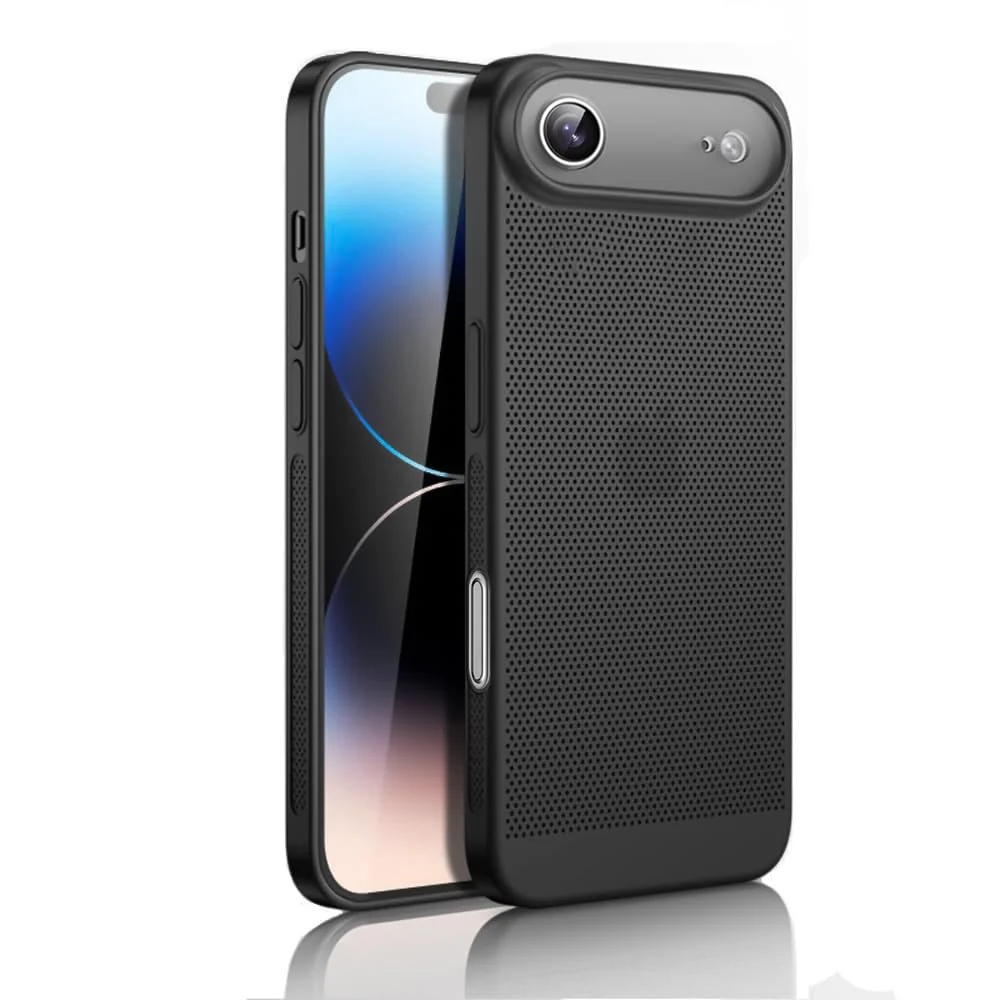 iPhone 17 Air Heat Dissipation Case with Built-in Camera Lens Protector — DL3 Mobilak Protective Phone Case for iPhone 17 Air, Supports wireless charging, Camera protection, Shock-absorbing protection
