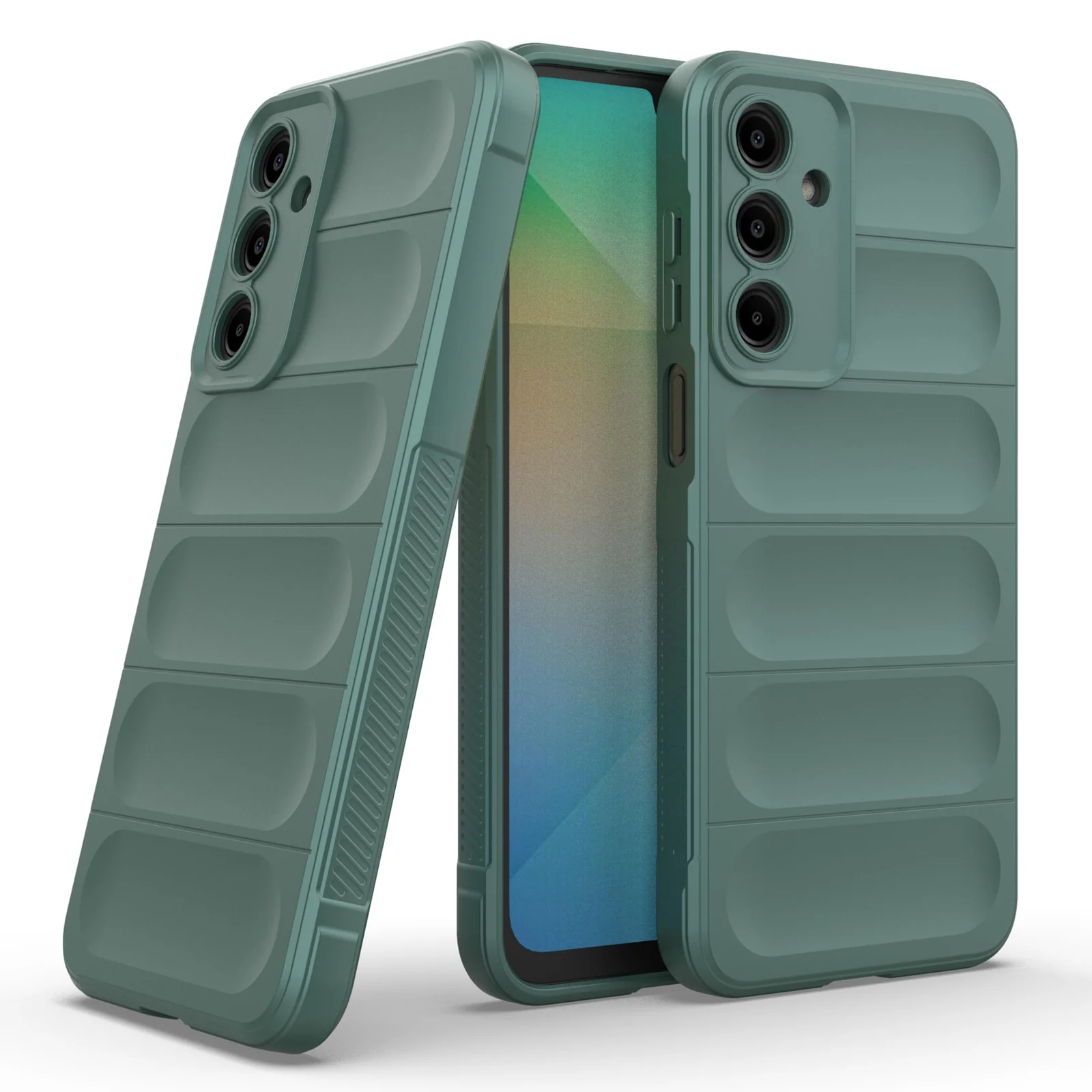 DL3 Mobilak Soft Silicone Protective Case for Samsung Galaxy A25 with Camera Protection and Shockproof Design - Green