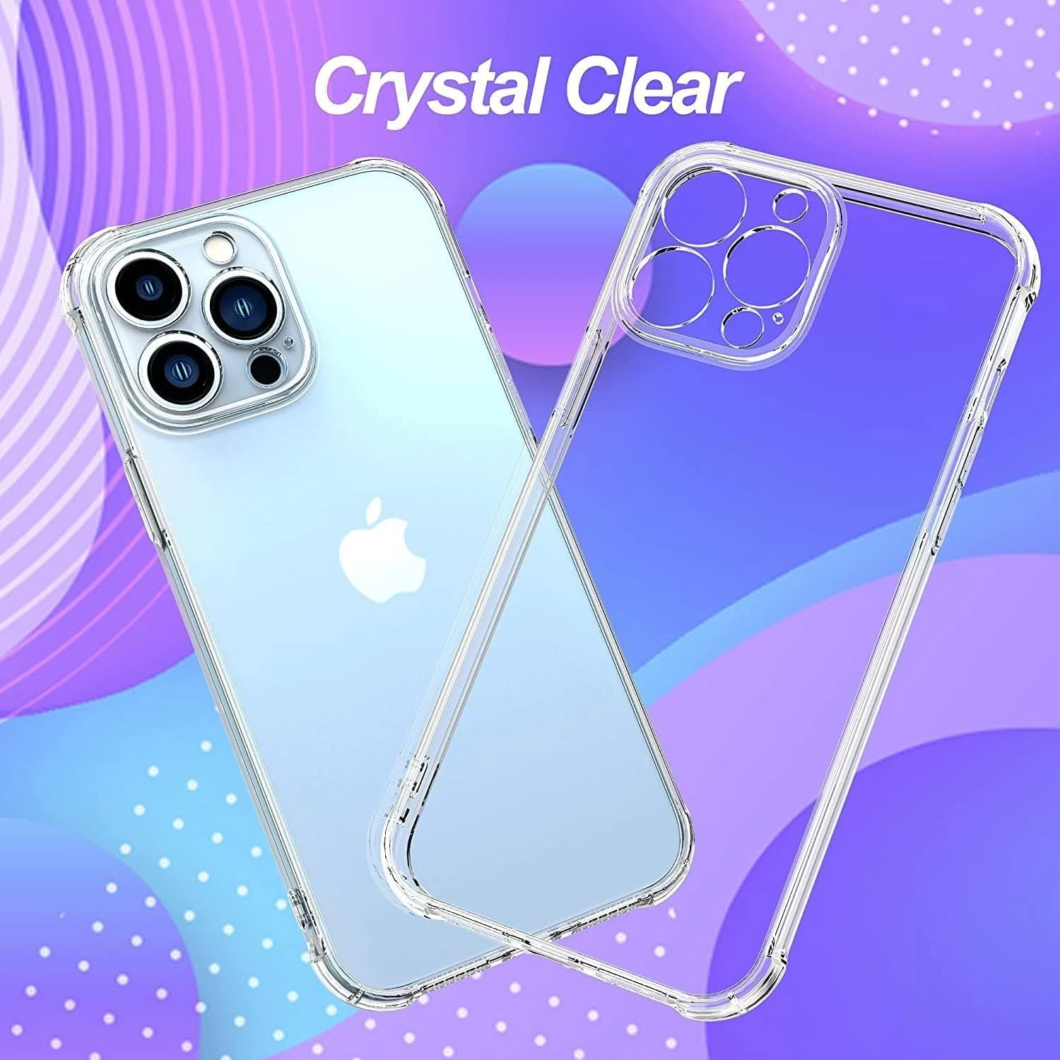 DL3 Mobilak Case Compatible with iPhone 13 Pro Max Camera, Cover Silicone Transparent TPU Gorilla Anti-shock Shockproof Corners - Clear