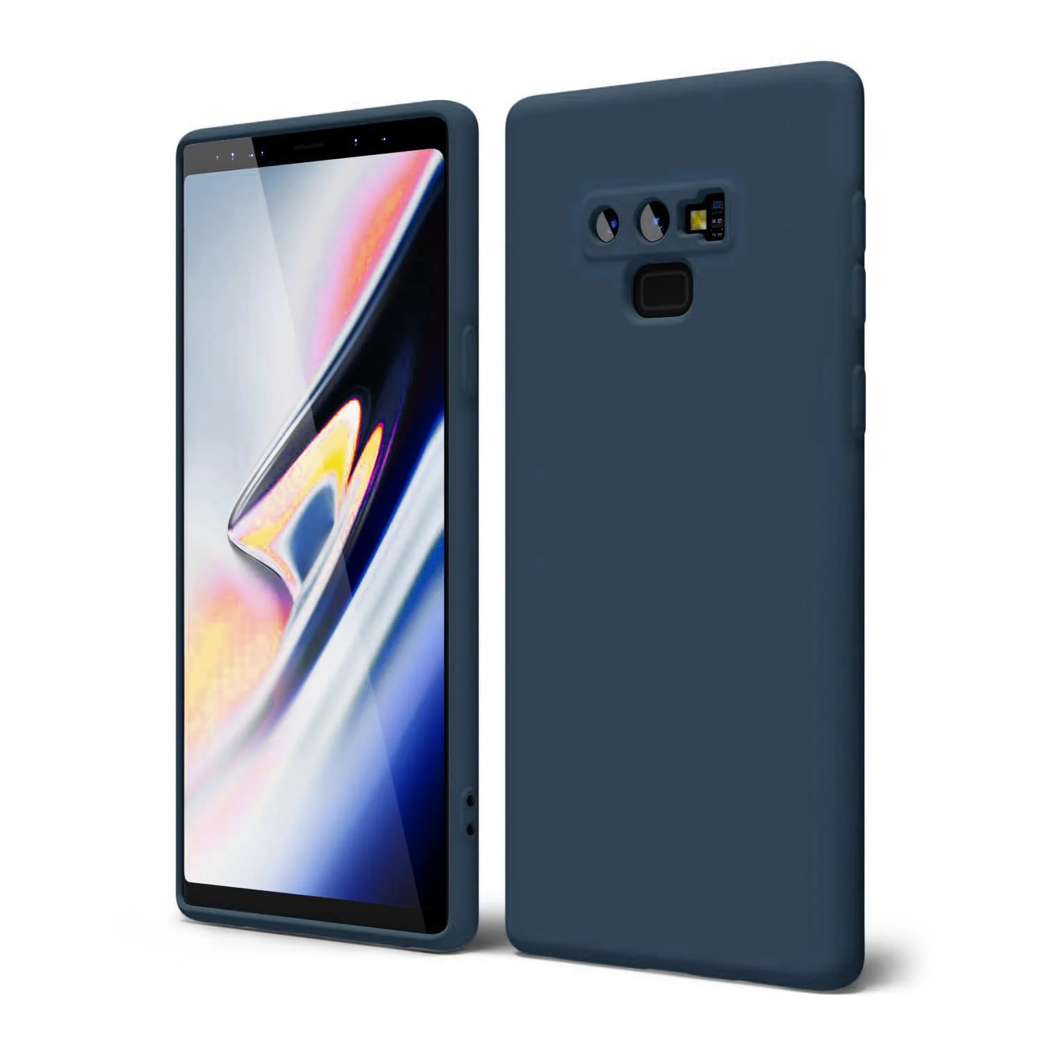 DL3 Mobilak Liquid Silicone Protective Case for vivo V27e / vivo S16e with Microfiber Lining and Shockproof Design - Midnight Blue