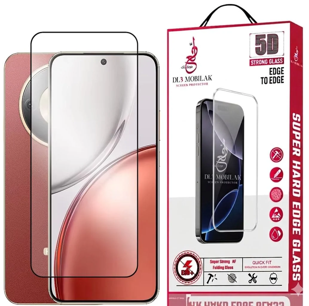 DL3 Mobilak for Honor X9D Tempered Glass Screen Protector, 9H Hardness Anti-Scratch Tempered Glass flim, Case Friendly, Anti-Scratch - Clear
