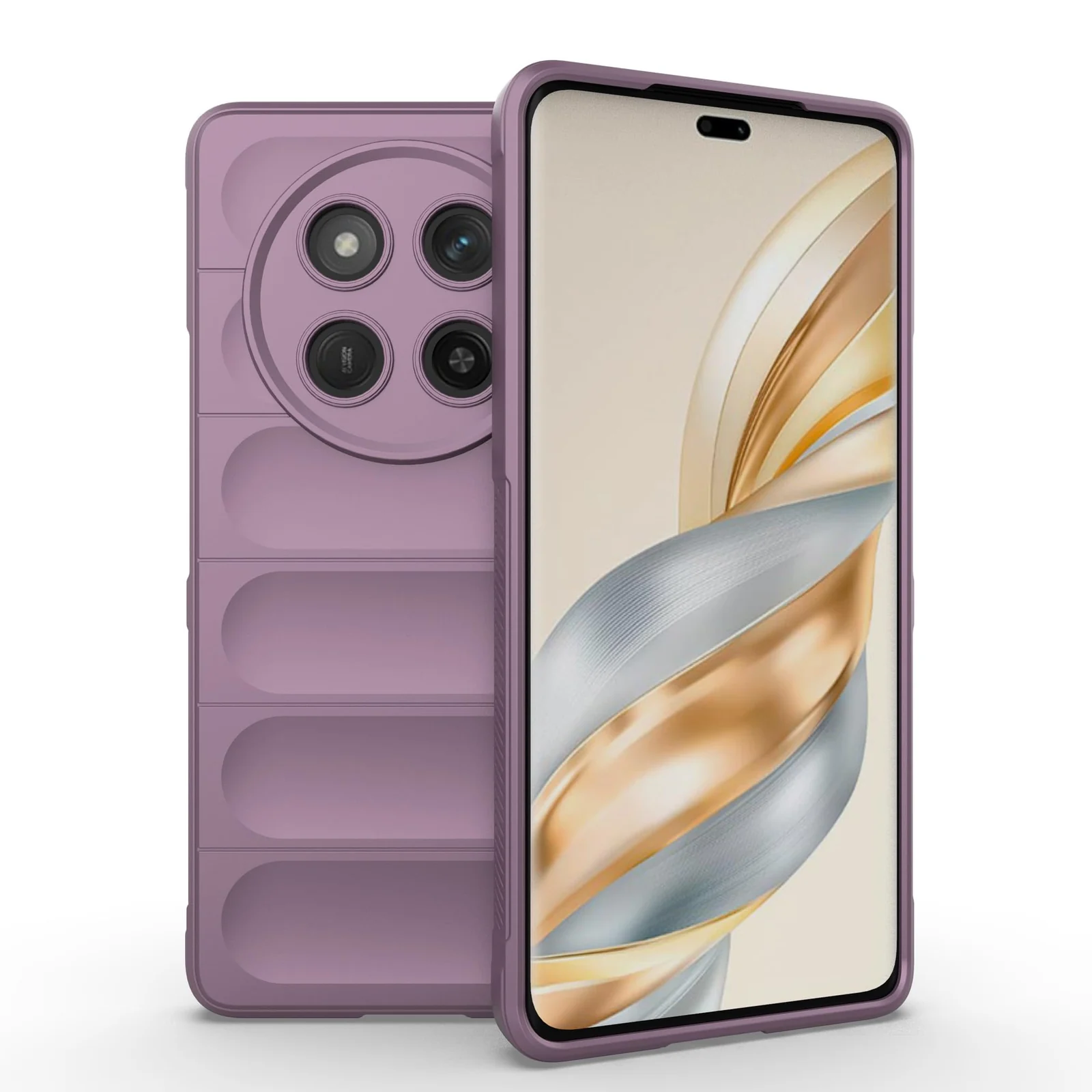 DL3 Mobilak Flexible Silicone and TPU Protective Case with Camera Protection for Honor X9C - Purple
