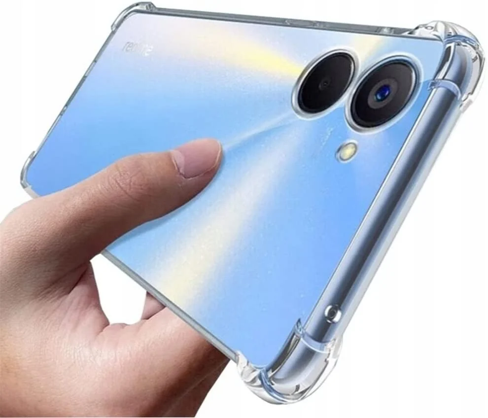 DL3 Mobilak Clear TPU Protective Case for realme C33 4G / C33 2023 with Camera Protection and Shockproof Design - Clear