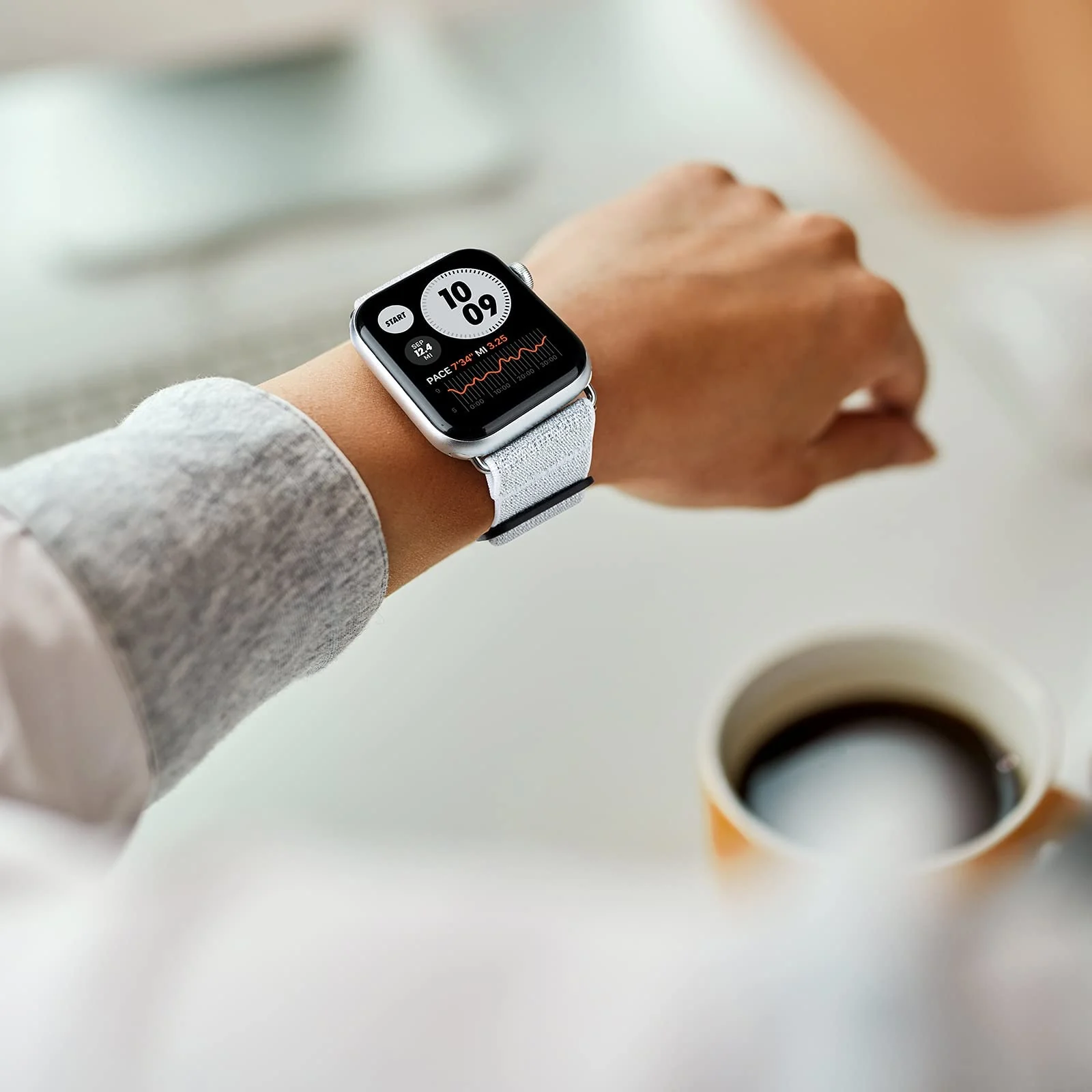 DL3 Mobilak Nylon Solo Loop Stretchy Straps For Apple Watch Band 49mm 45mm 44mm 42mm 41mm 40mm 38mm, Elastic Wristbands for Series 8 Ultra 7 6 5 4 3 2 1 Se (Silver, 38MM/40MM/41MM), unisex-adult - Black