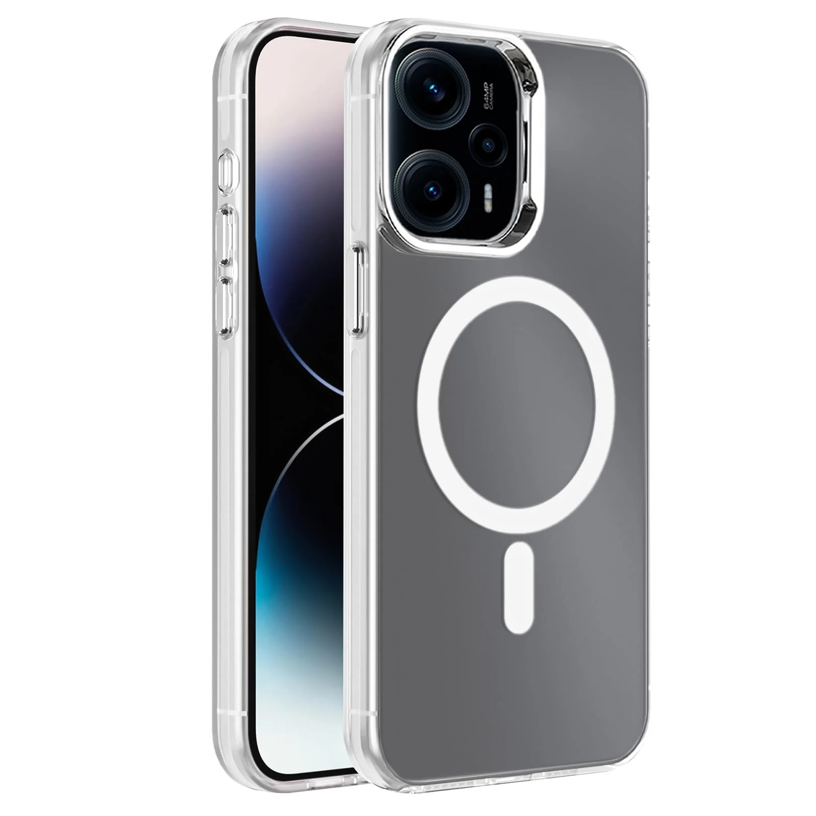 DL3 Mobilak Case For Xiaomi POCO F5 5G Case Crystal [Not Compatible with MagSafe] Soft TPU Gel Case Flexible Silicone Anti-Scratch TPU Cover - Clear