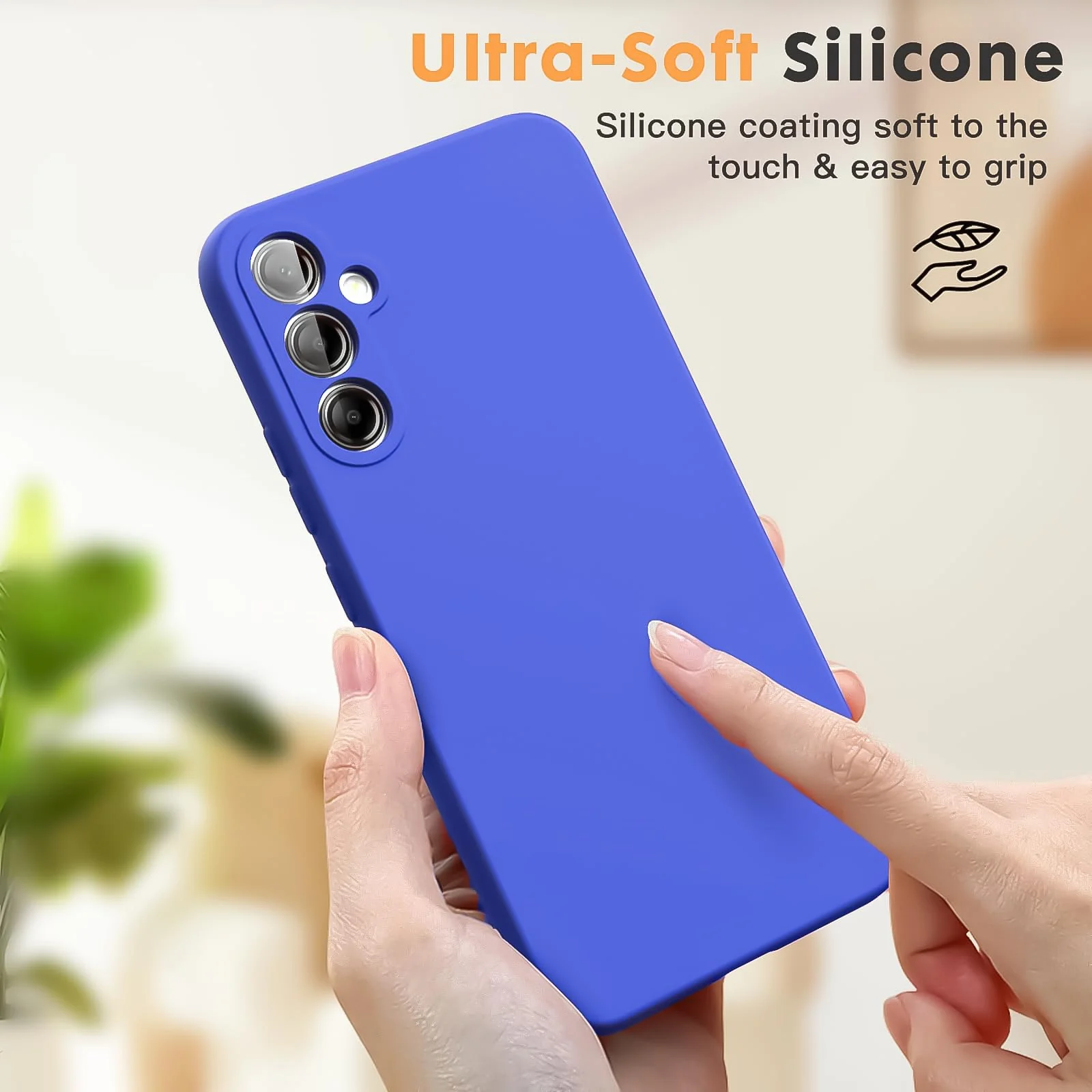 DL3 Mobilak Soft Silicone Gel Bumper Case for Samsung Galaxy A54 5G - Light Blue