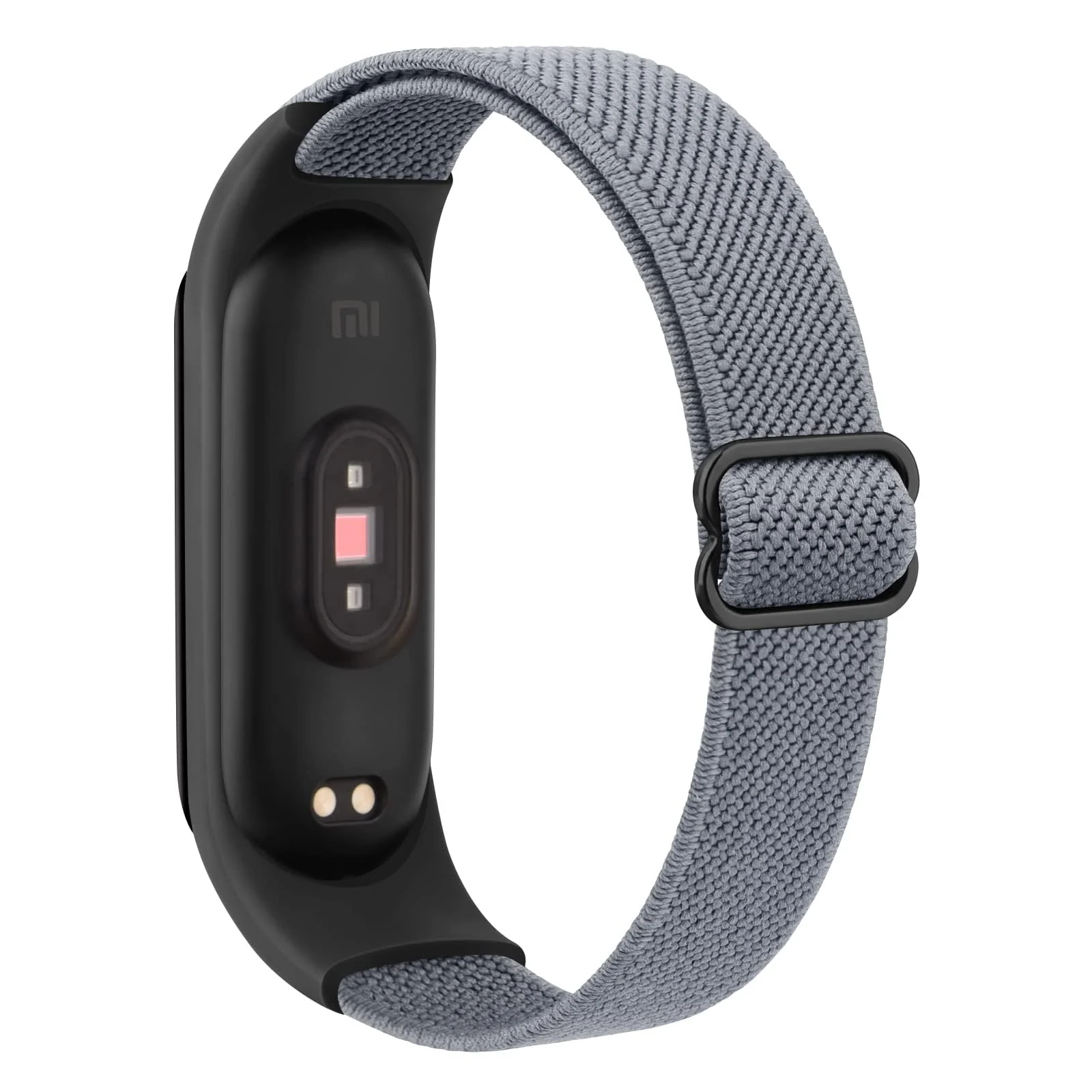 DL3 Mobilak Nylon Loop Stretchy Strap for Xiaomi Mi Band 7/Mi Band 6/Mi Band 5/Mi Band 4/Mi Band 3, Adjustable Elastic Sport Band for Mi Band 7 6 5 4 3, Strap Smart Watch Accessories (Denim) - Denim Blue