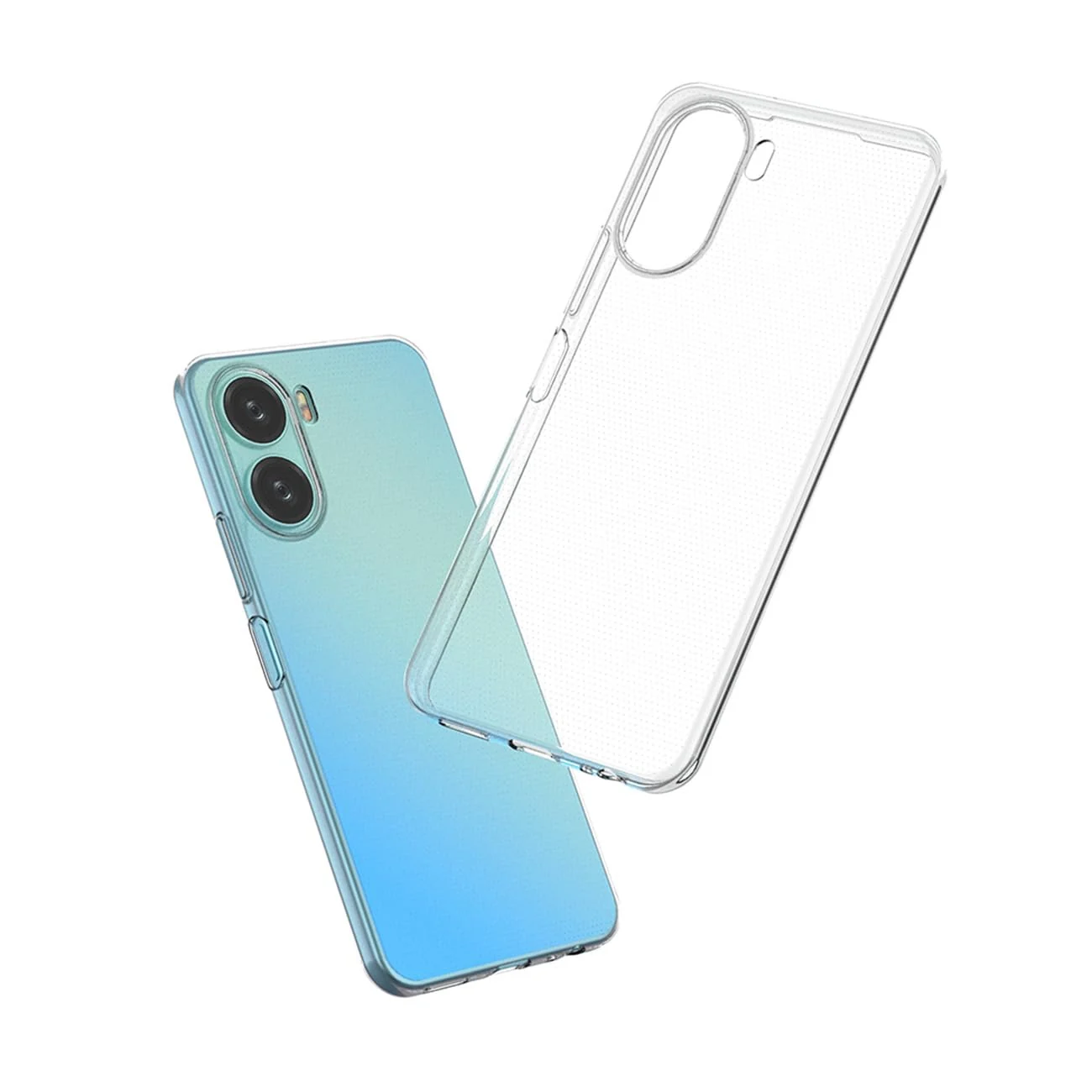 DL3 Mobilak Case Compatible with vivo Y16 / vivo Y02s Case Crystal Soft TPU Gel Case Flexible Silicone Anti-Scratch Camera Protection TPU Cover - Clear