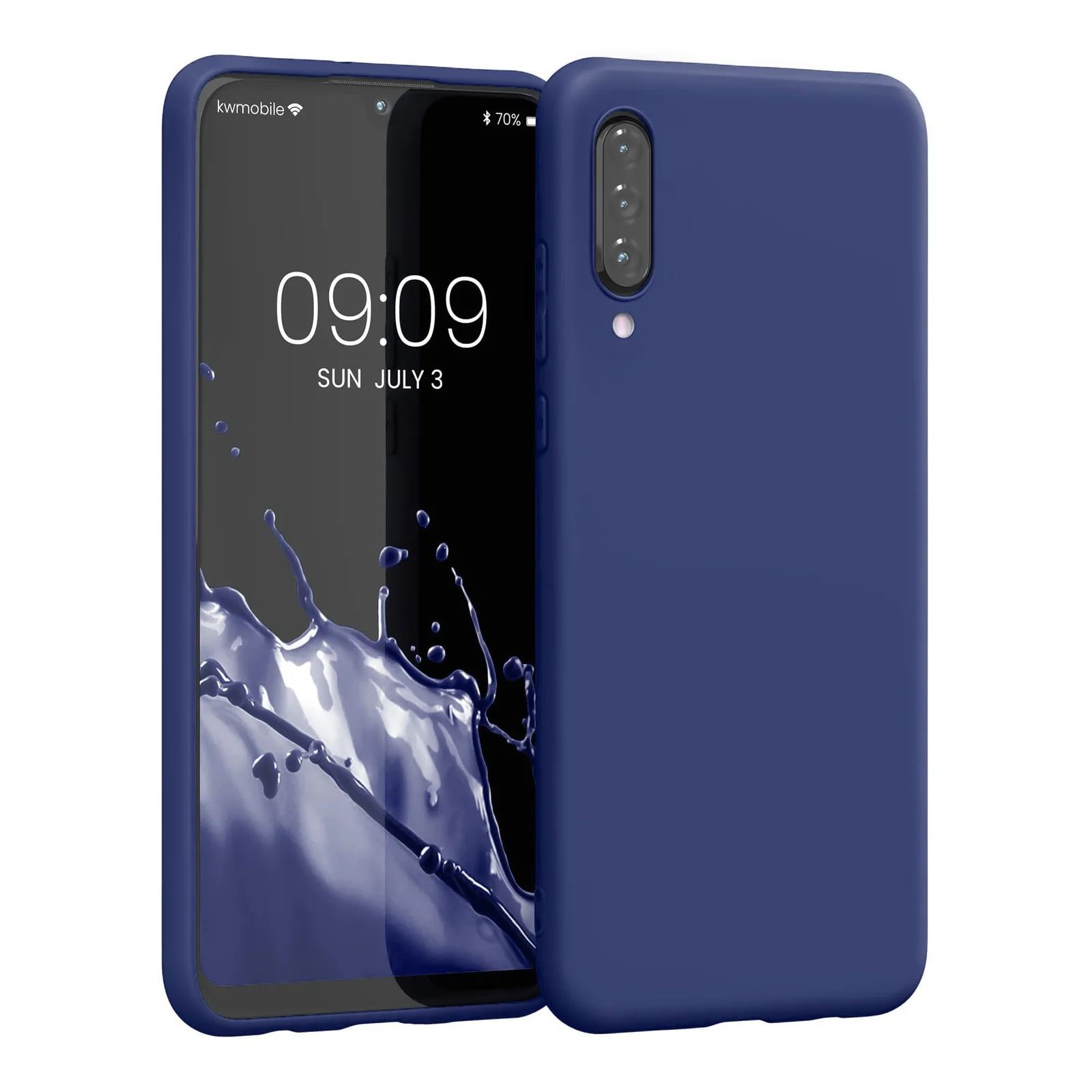 DL3 Mobilak Silicone Protective Case for Huawei Y9S / Honor 9X Pro / P Smart Pro 2019, Shock-absorbing protection, Scratch-resistant surface, Soft microfiber lining - Blue 2