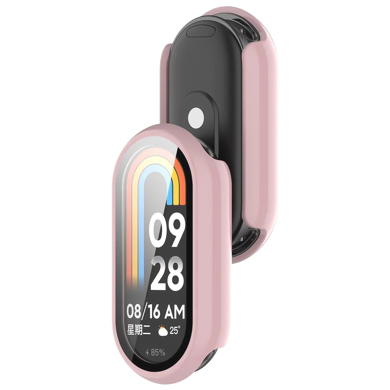 DL3 Mobilak PC Protective Case for Xiaomi Smart Band 10 with Shockproof Design - Pink