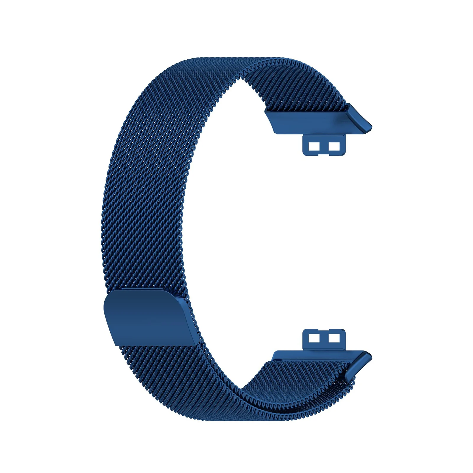 Dl3 Mobilak Bracelet Compatible with Huawei Watch Fit, Stainless Steel Replacement Straps, Mesh Metal Watch Strap, Magnetic Adjustable Replacement Strap Compatible with Huawei Watch Fit (Blue)