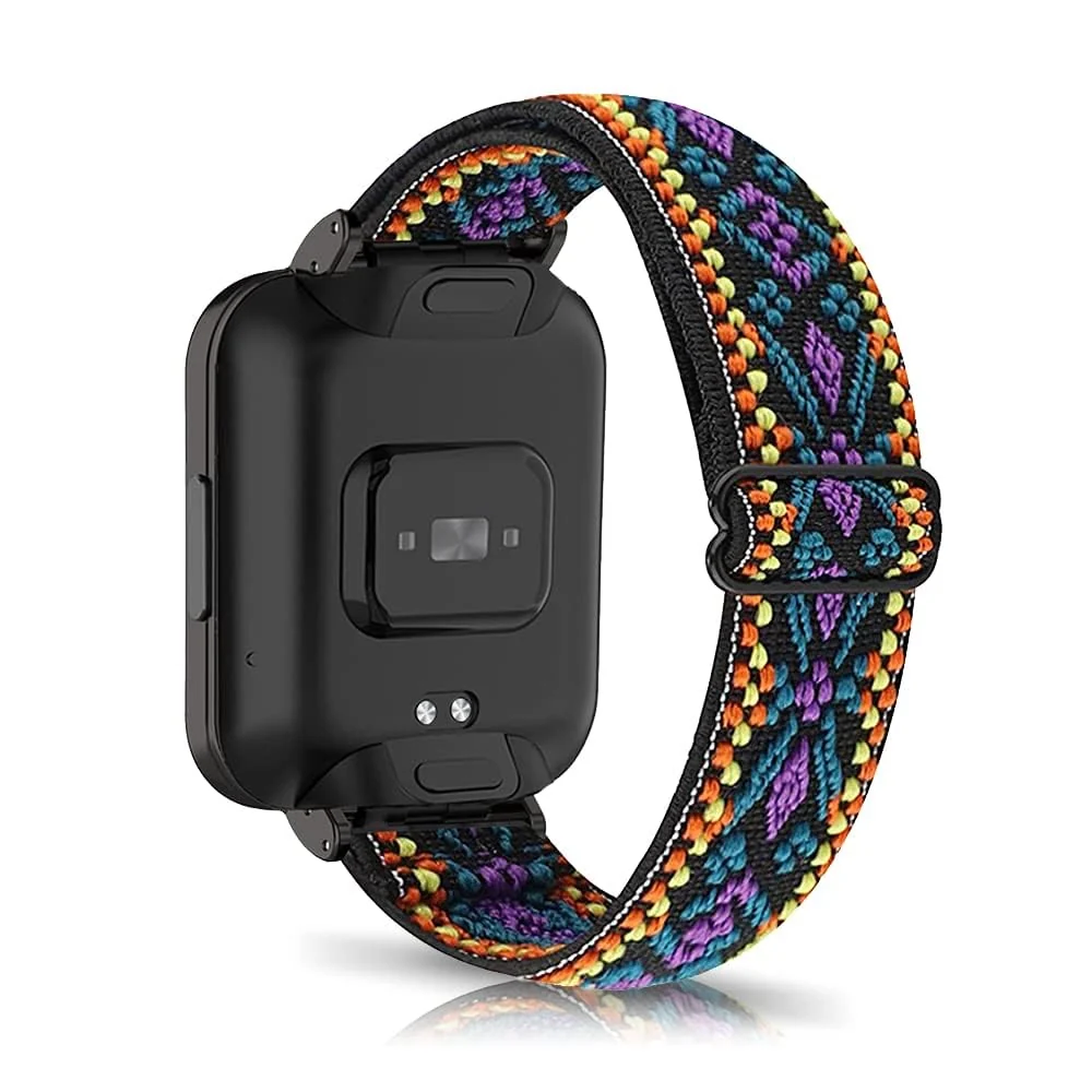 DL3 Mobilak Strap Compatible with Xiaomi Redmi Watch 2 Lite/Poco Watch/Redmi Watch 2 / Horloge 2 Bracelets, Nylon Replacement Strap Sport PU Protective Case + Watch Strap - Bohemia Blue