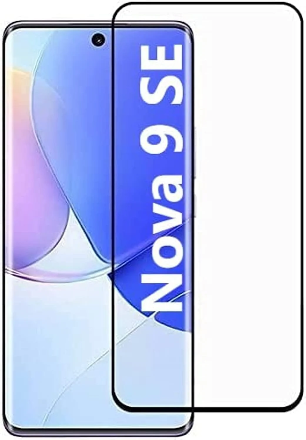 DL3 Mobilak 5D Full Glass Screen Protector For huawei nova 9 se 5D Black Frame - Clear