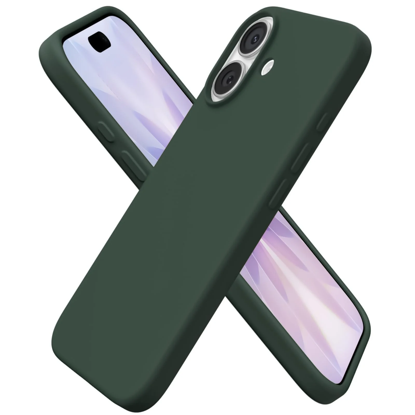 DL3 Mobilak Liquid Silicone Case for iPhone 17 6.3-Inch, Supports wireless charging, Shock-absorbing protection, Scratch-resistant surface - Green 2