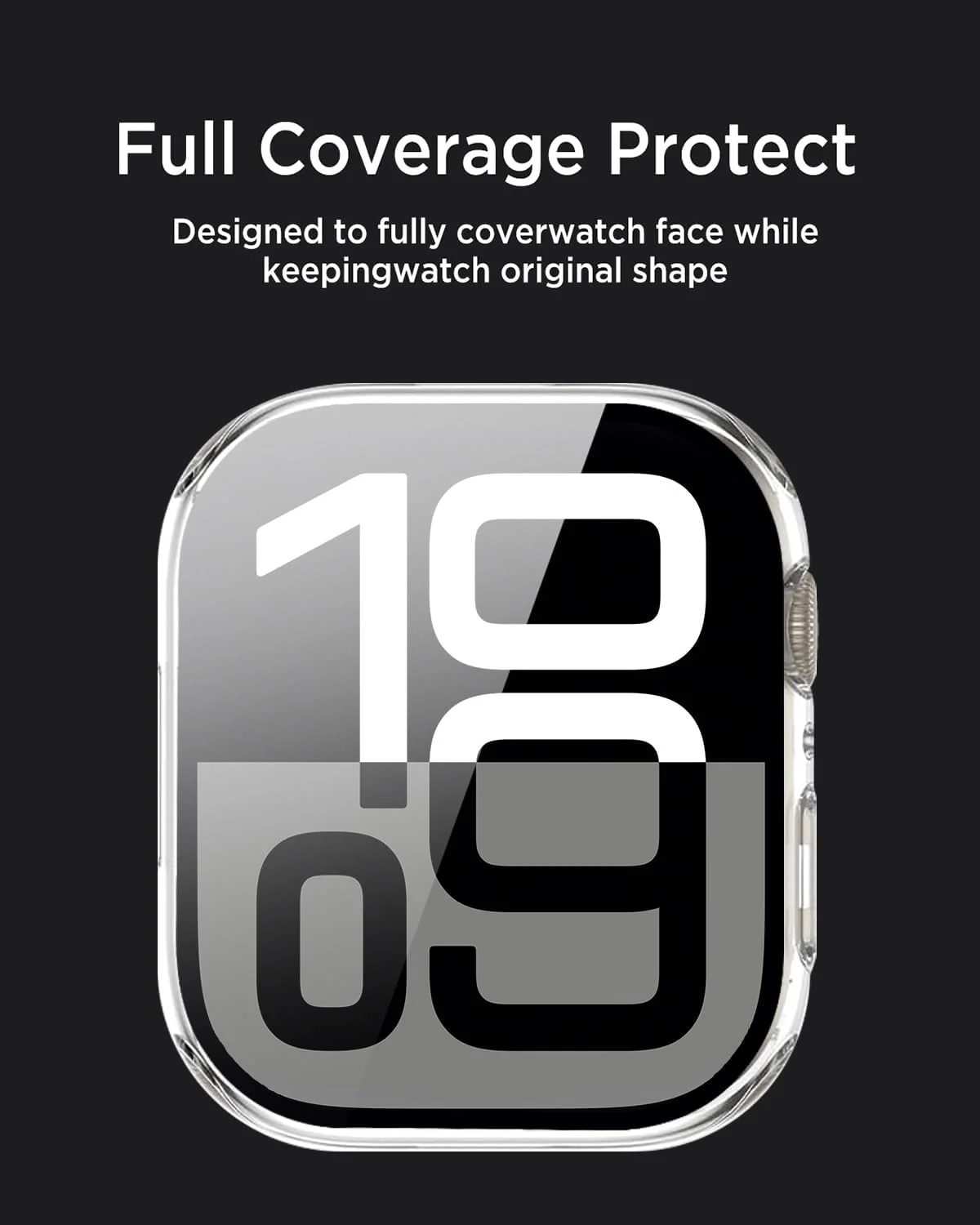 DL3 Mobilak Privacy Case for Apple Watch Series 11/10 46mm Screen Protector, Anti-Spy Tempered Glass Film Apple Watch Cover Hard PC Case Bumper for iWatch 46 mm iWatch Series 11 10 - Clear