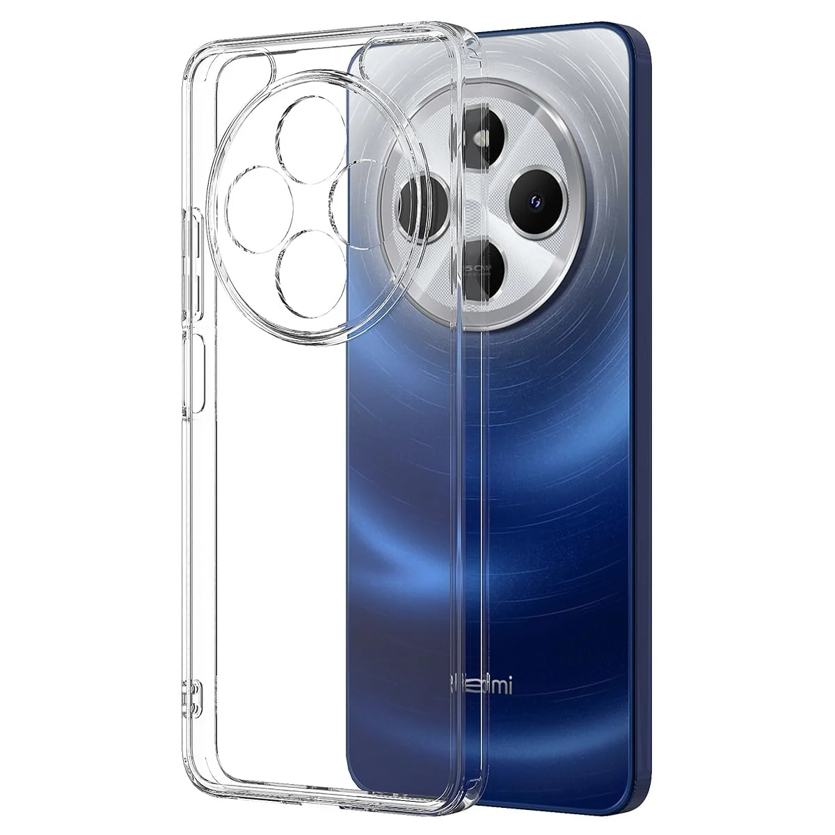 DL3 Mobilak Camera Protective Case Compatible with Xiaomi Redmi 14C 4G/Poco C75 Cover, Mobile Phone Case Thin Soft Silicone Anti-Yellow Protective Case - Clear
