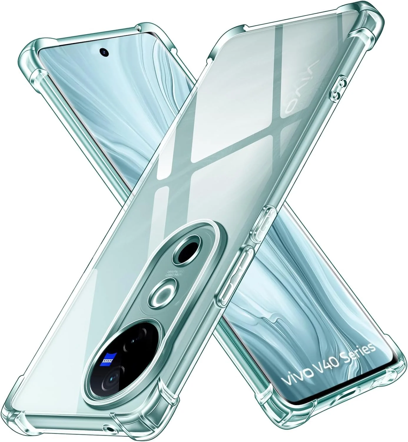 DL3 Mobilak Clear TPU Protective Case for vivo V40 5G with Camera Protection and Shockproof Design - Clear