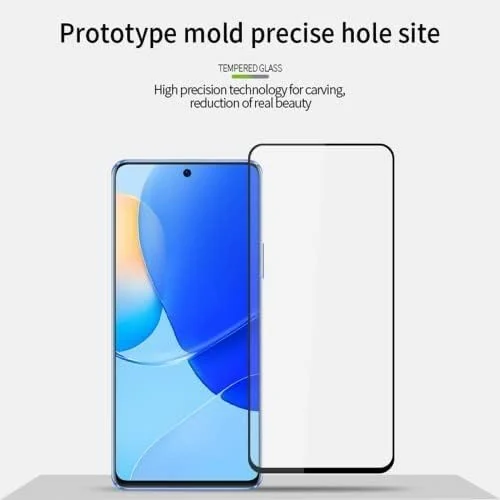 DL3 Mobilak 5D Full Glass Screen Protector For Xiaomi Redmi Note 10 Pro/Note 10 Pro Max 5D Black Frame - Clear