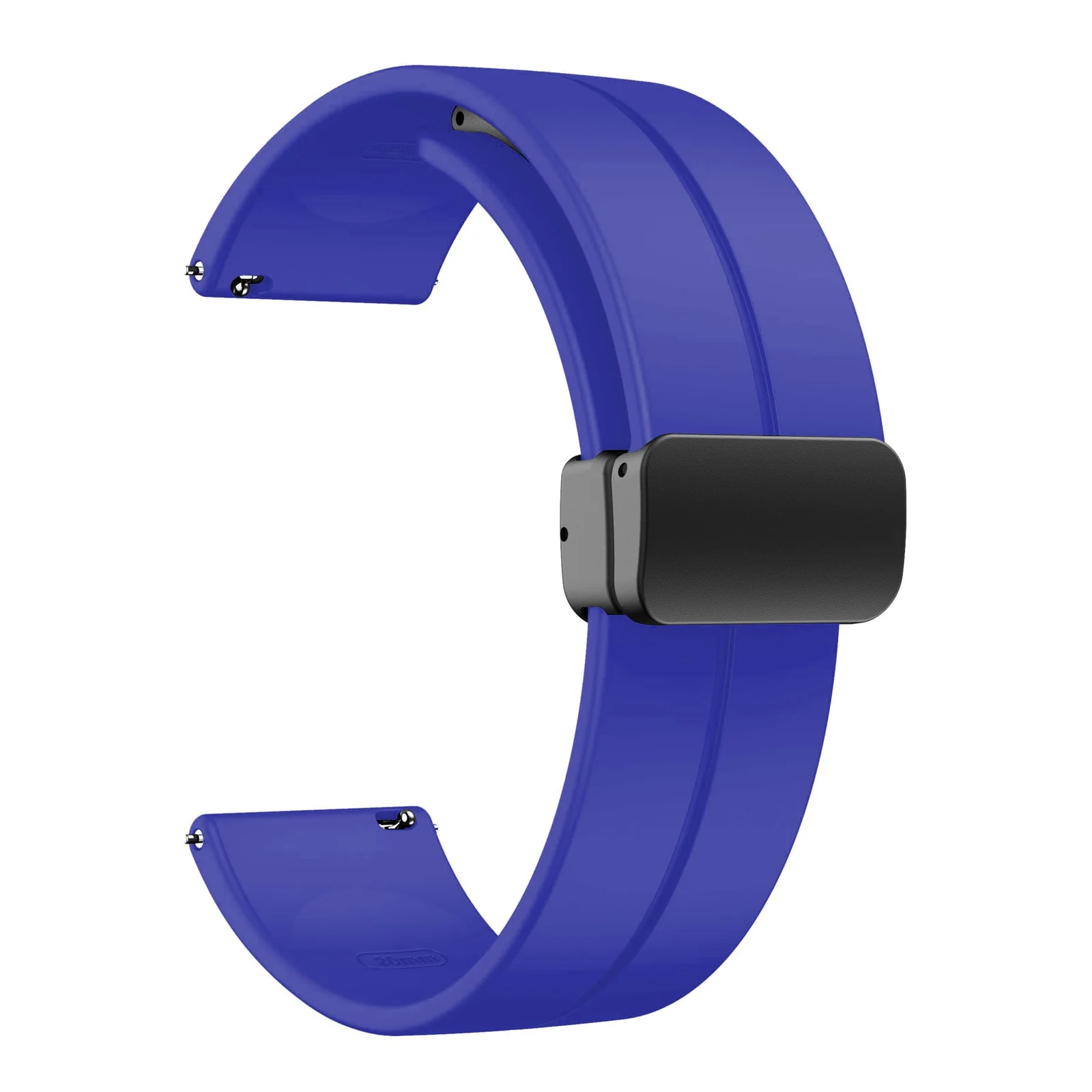 DL3 Mobilak Strap Silicone Magnetic Buckle 20MM For Samsung Gear Sport/Watch 6/5/4/5 Pro 45mm/S2 classic/active 2 40mm 44mm/Amazfit GTS 2/2e/GTS 3/3 Pro/GTS 4/GTS 2 Mini/3 Mini/4 Mini/Bip 3/Bip 3 Pro - Blue