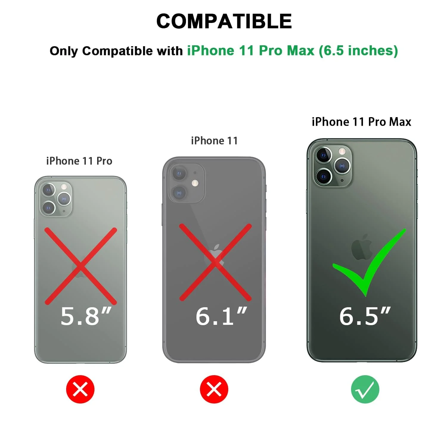 DL3 Mobilak Case Compatible With iPhone 11 Pro Max (6.5 Inch), Clear Case Shockproof Hard PC +Soft Silicone [Not Yellowing] Transparent Protective Slim Case Phone - Blue