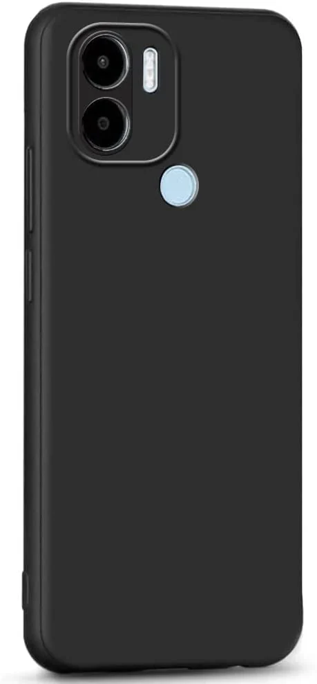DL3 Mobilak Case For Xiaomi Redmi A1+ A1 Plus 4G, Case Compatible with Liquid Silicone Case Protector Camera Soft TPU Slim Back Cover - Black