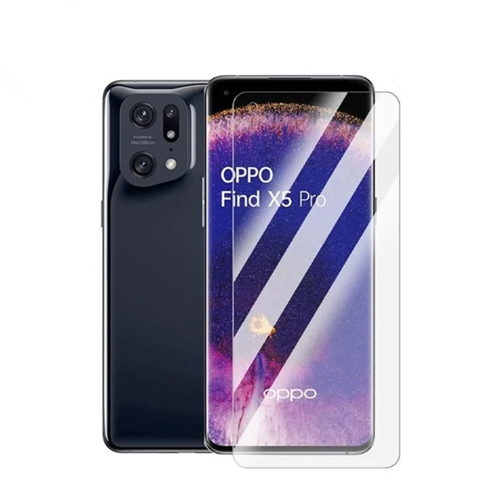 DL3 Mobilak OPPO Find X5 Pro 5G Screen Protector [Liquid UV Tempered Glass] Full Screen adhesive [Sensitive Touch][Fingerprint Sensor Compatible] HD - Clear