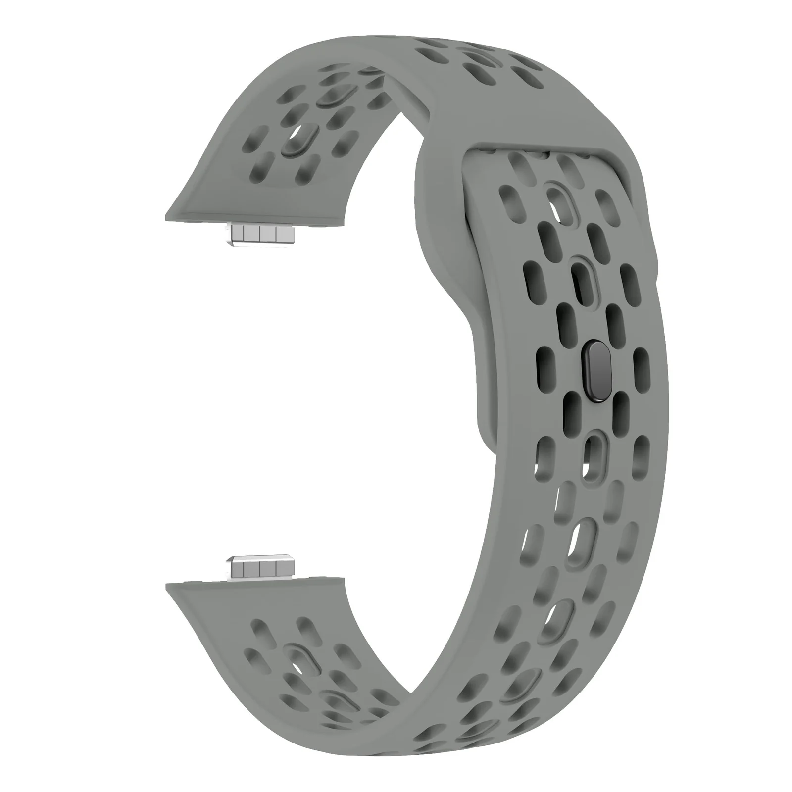 DL3 Mobilak Silicone Mesh Breathable Straps for Huawei Watch Fit 4 Pro Strap. Wristband Bands Bracelet Sports Bracelet Quick Release Adjustable Armband for Huawei Watch Fit 4/Fit 3 - Gray