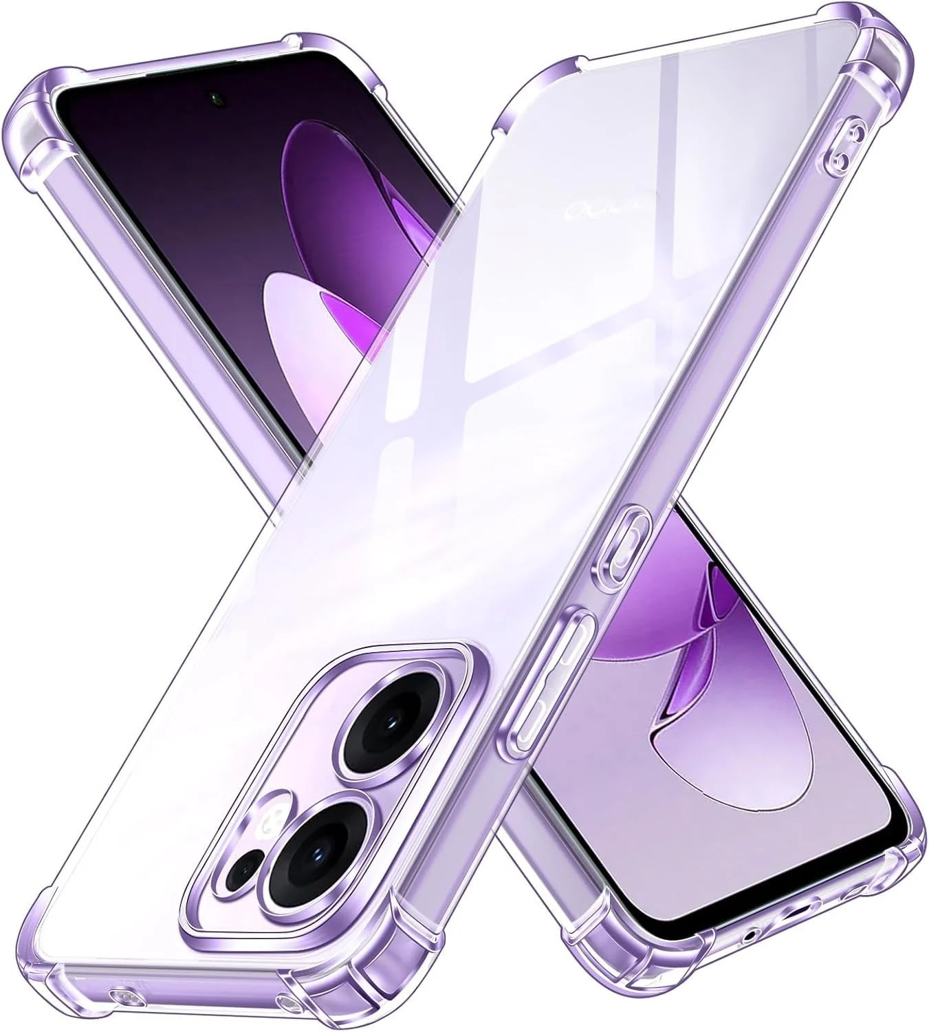 DL3 Mobilak Clear TPU Protective Case for OPPO Reno 13F 5G with Camera Protection and Shockproof Design - Clear