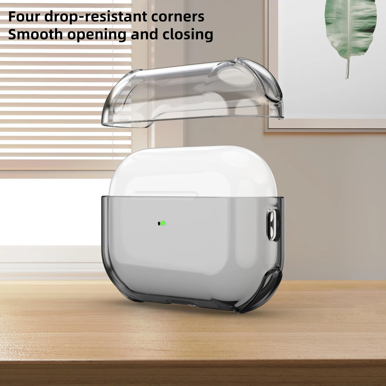DL3 Mobilak AirPods Pro 3 (2025) Case, Clear TPU Material, Case Cover for Apple AirPod Pro 3nd Generation, Full-Body Protection, Lightweight, Anti-Scratch, Shockproof, Dustproof, Anti-Lost - Gray