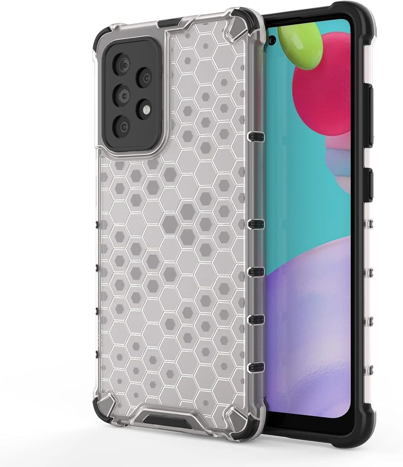DL3 Mobilak Clear PC and TPU Protective Case for Samsung Galaxy A52S / A52 5G with Shockproof Design - Clear