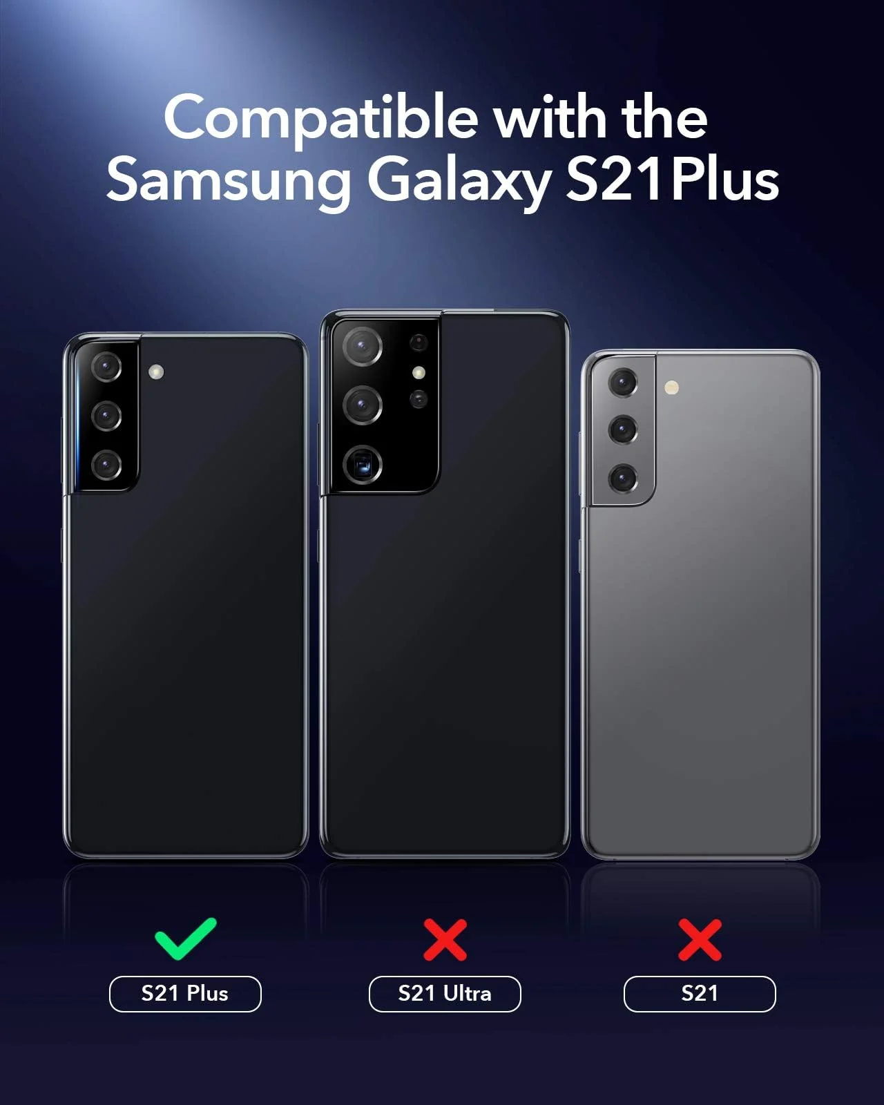 DL3 Mobilak Camera Protector Tempered Glass Screen Protector HD [Full Coverage][Anti-Scratch] Drop Protection Ultra Clear/Thin Lens Protector Case - (Galaxy S21+ Plus) - Black