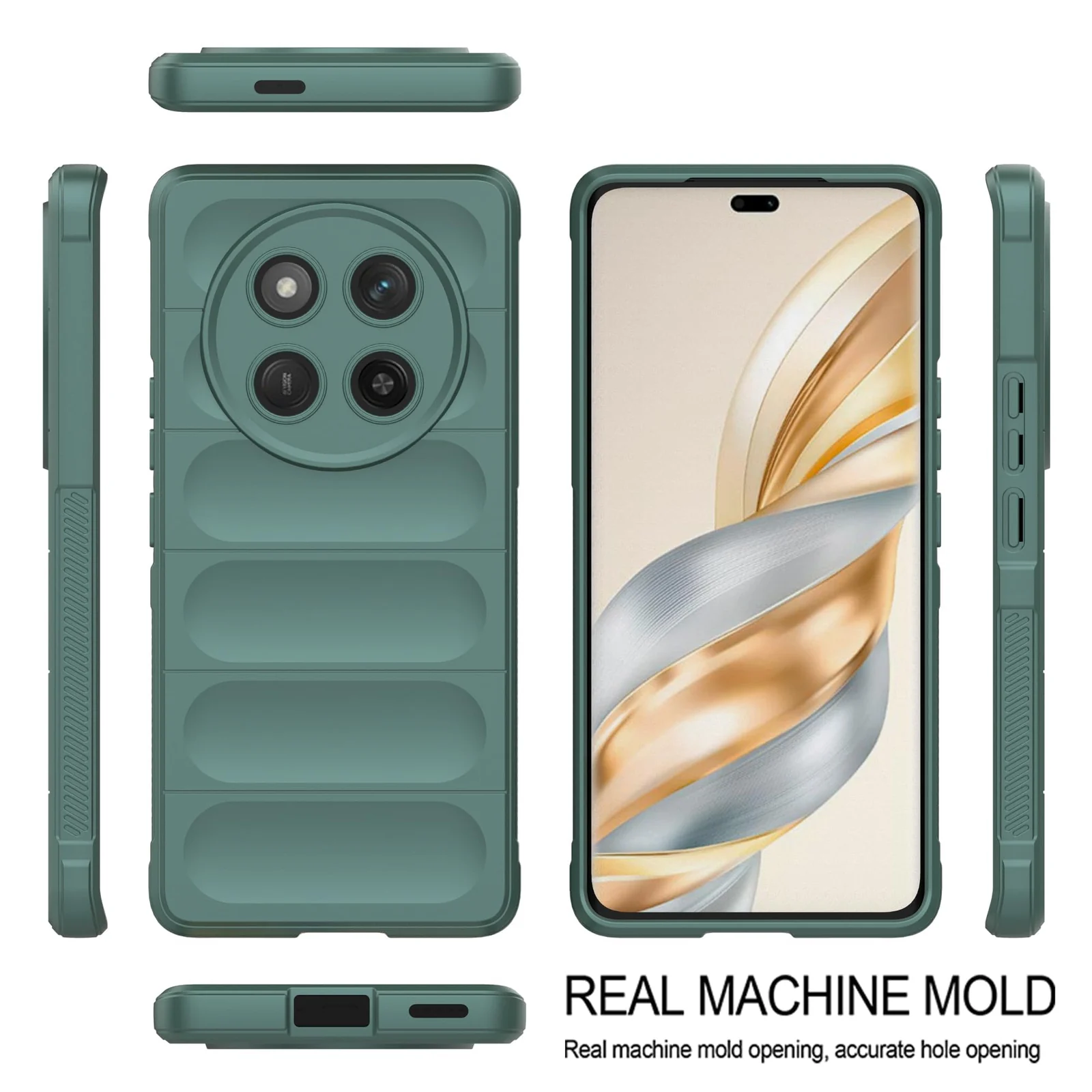 DL3 Mobilak Flexible Silicone and TPU Protective Case with Camera Protection for Honor X9C - Green