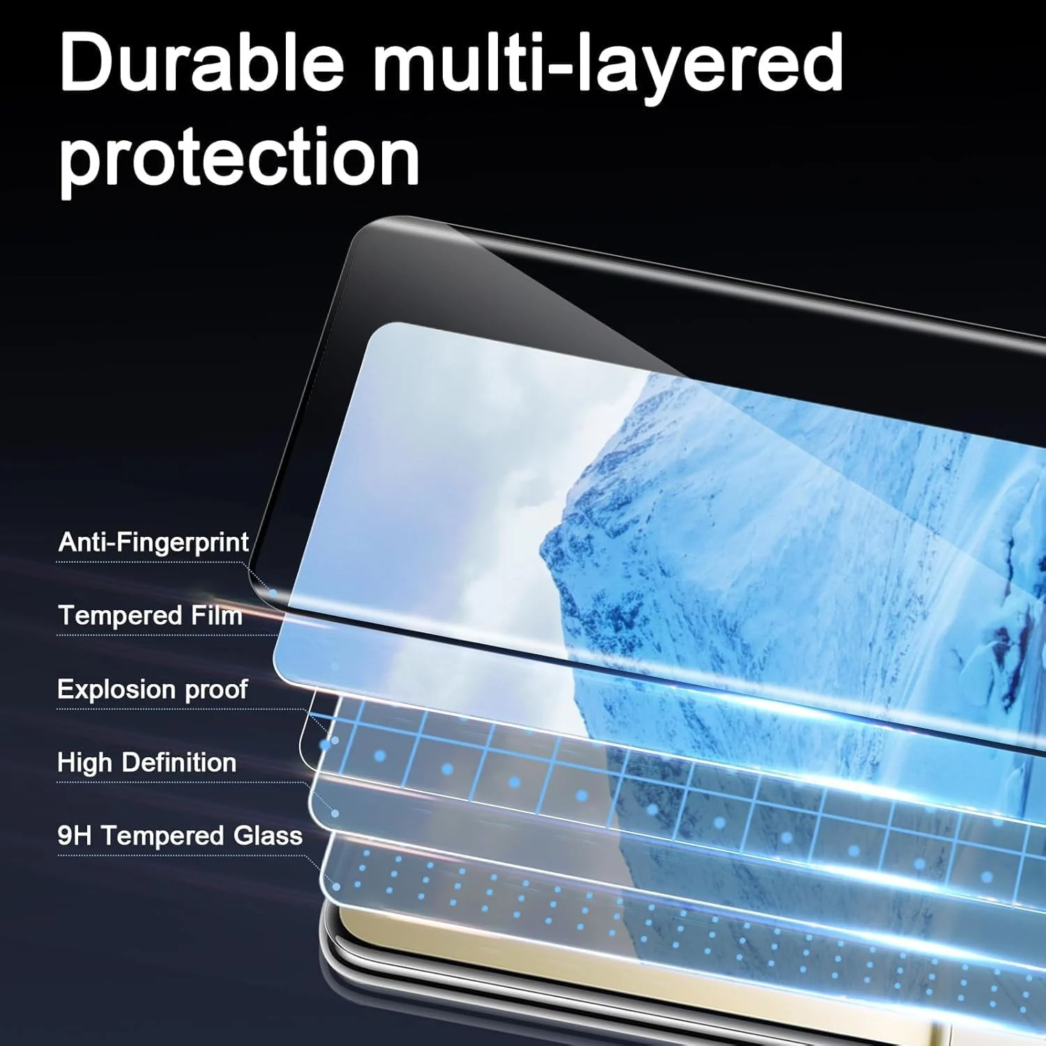 DL3 Mobilak Screen Protector for vivo V60 5G, Tempered Glass Screen Saver Premium HD Protective, Scratch Resistant, NO-Bubble, 9H Hardness, Full Coverage Film - Clear