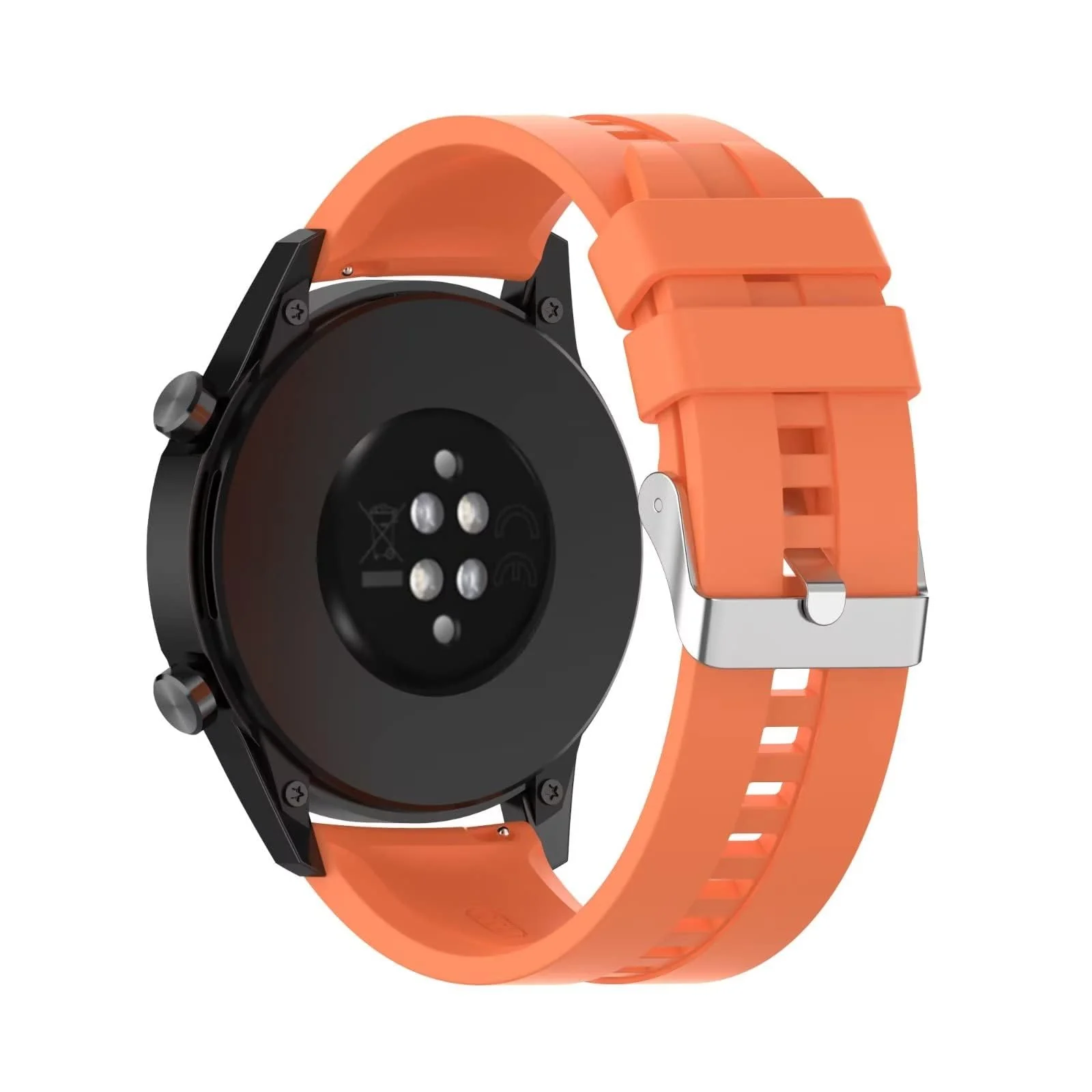DL3 Mobilak Strap Silicone Band 22MM For Samsung galaxy watch 3 45mm /watch 46mm/Gear S3/Huawei watch GT3 46MM/GT2E/GT 46mm/GT2 Pro/GT2 46MM/honor Magic Watch2 46mm/Amazfit GTR4/GTR3/2/2e - Orange