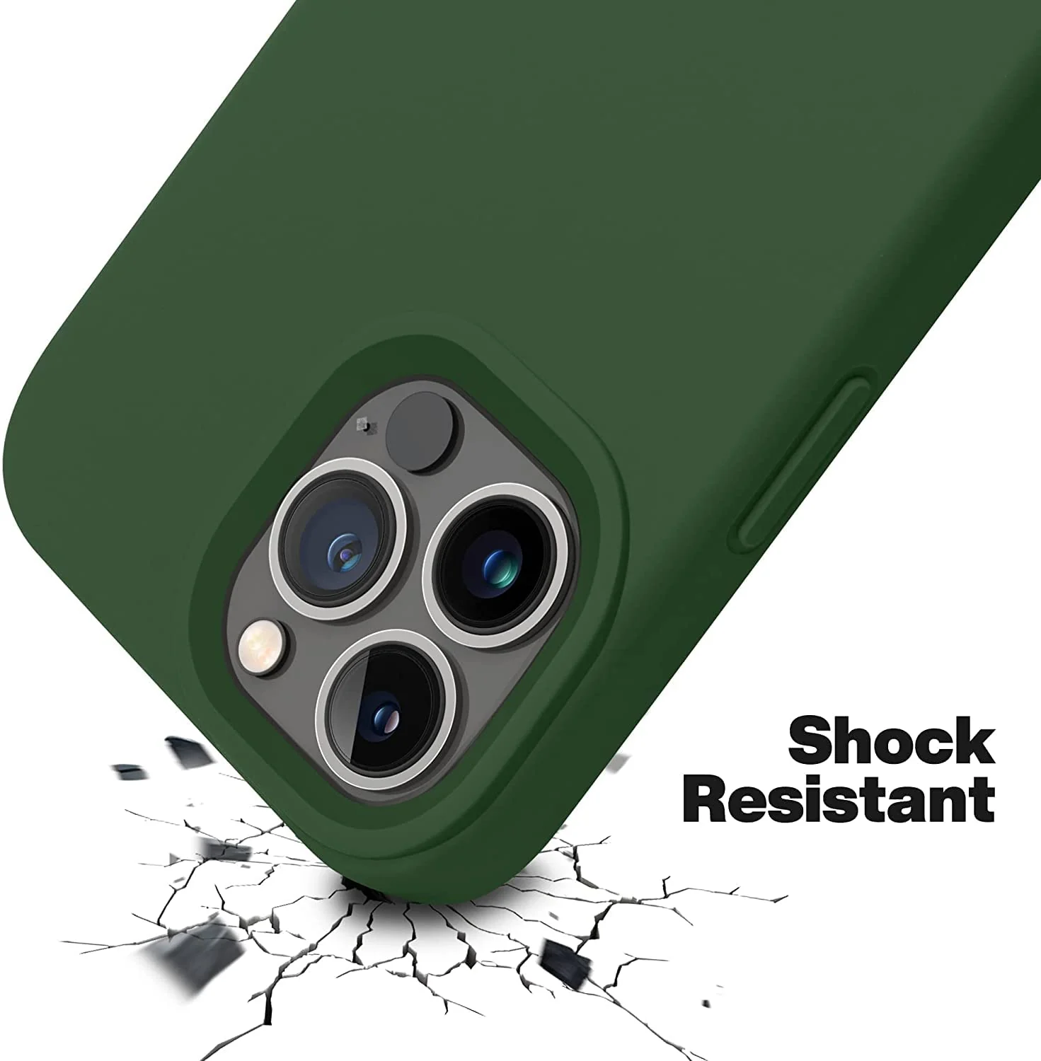 DL3 Mobilak Compatible with iPhone 11 Pro (5.8 Inch) Case, Liquid Silicone Case, Full Body Protective Cover, Shockproof, Slim Phone Case, Anti-Scratch Soft Microfiber Lining - Clover