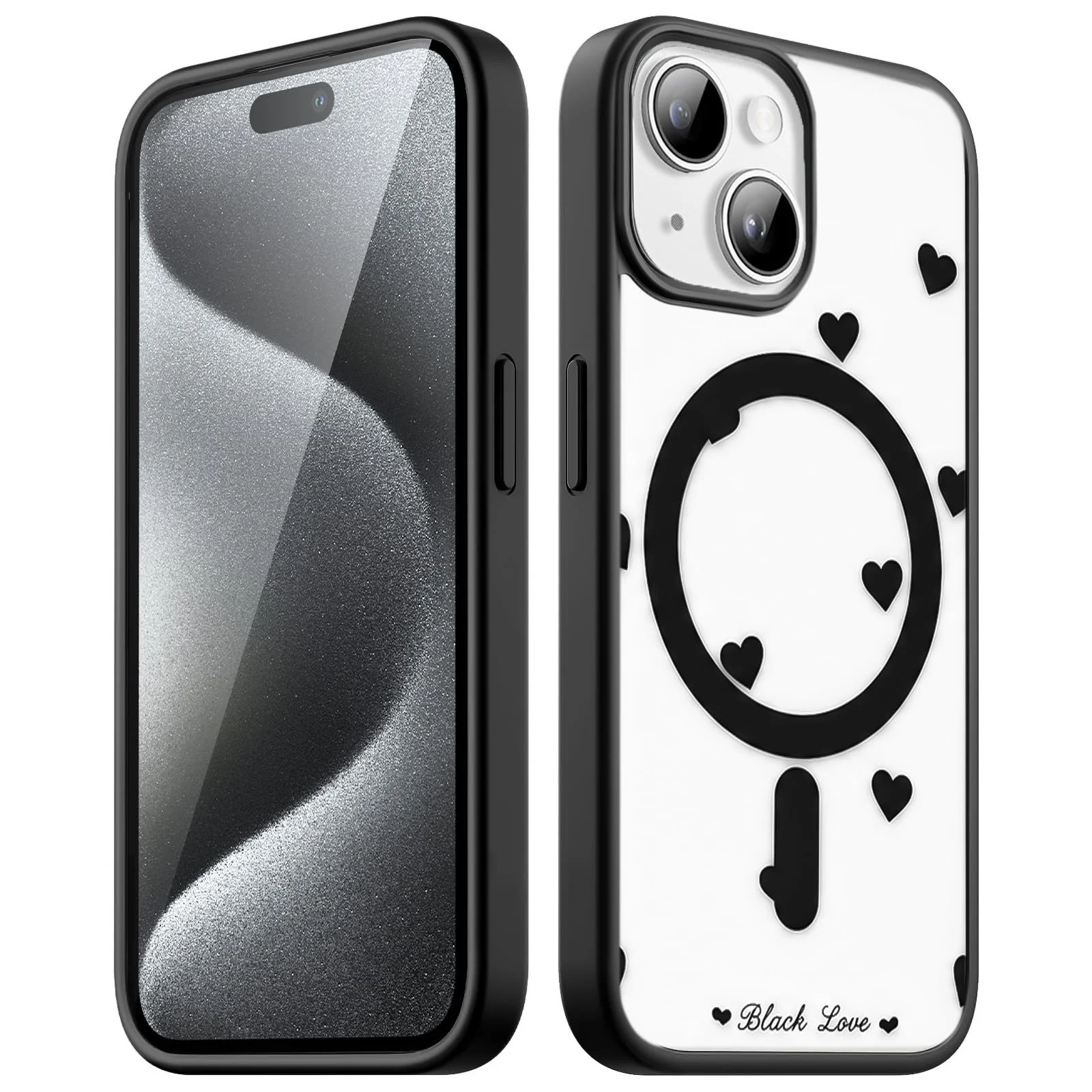 iPhone 15 (6.1-Inch — DL3 MOBILAK Clear Magnetic Phone Case Compatible with MagSafe for Apple iPhone 15