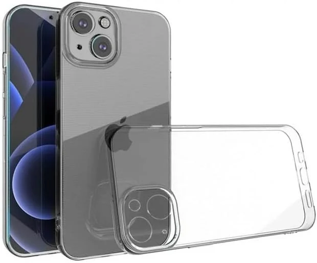 DL3 MOBILAK Camera Protective Case Compatible with iPhone Case Transparent, Mobile Phone Case iPhone Thin Soft Silicone Anti-Yellow Protective Case - Clear