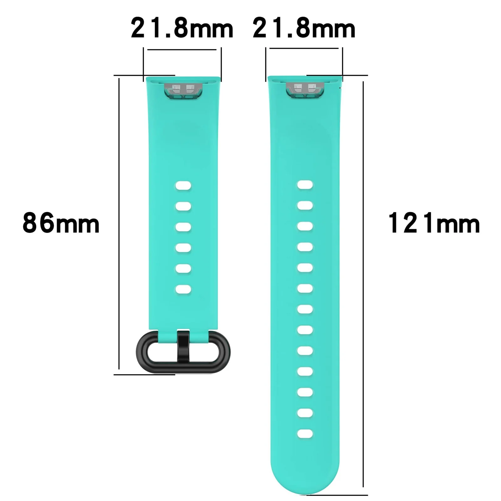 DL3 Mobilak Strap Compatible with Xiaomi Redmi Watch 2 Lite/Poco Watch/Redmi Watch 2 / Horloge 2 Soft Replacement Sport Silicone Strap - Black