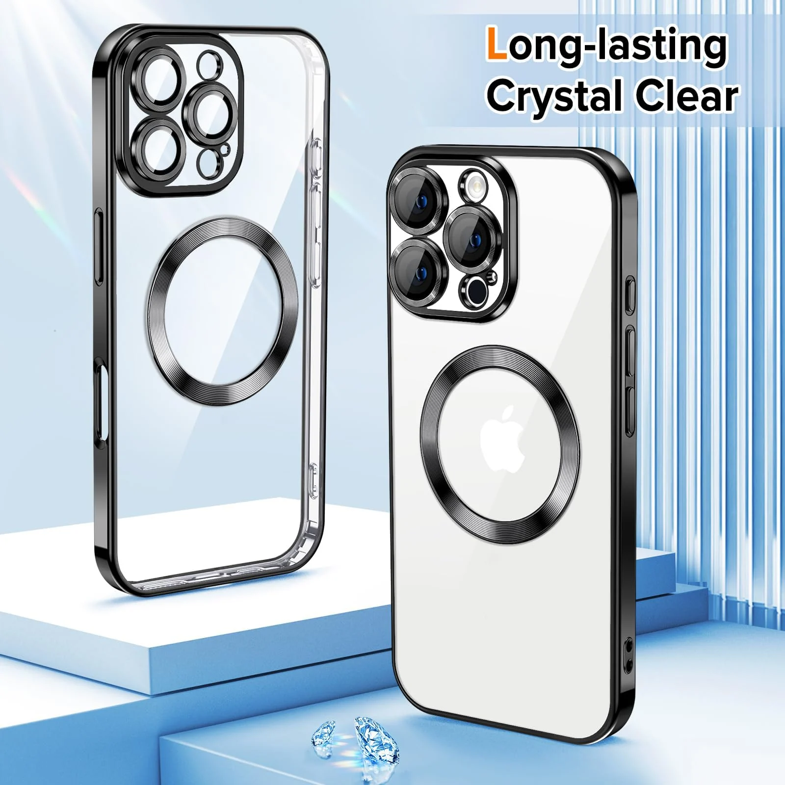 DL3 Mobilak Plated-Edge TPU Protective Case with Camera Protection for iPhone 16 Pro - Black