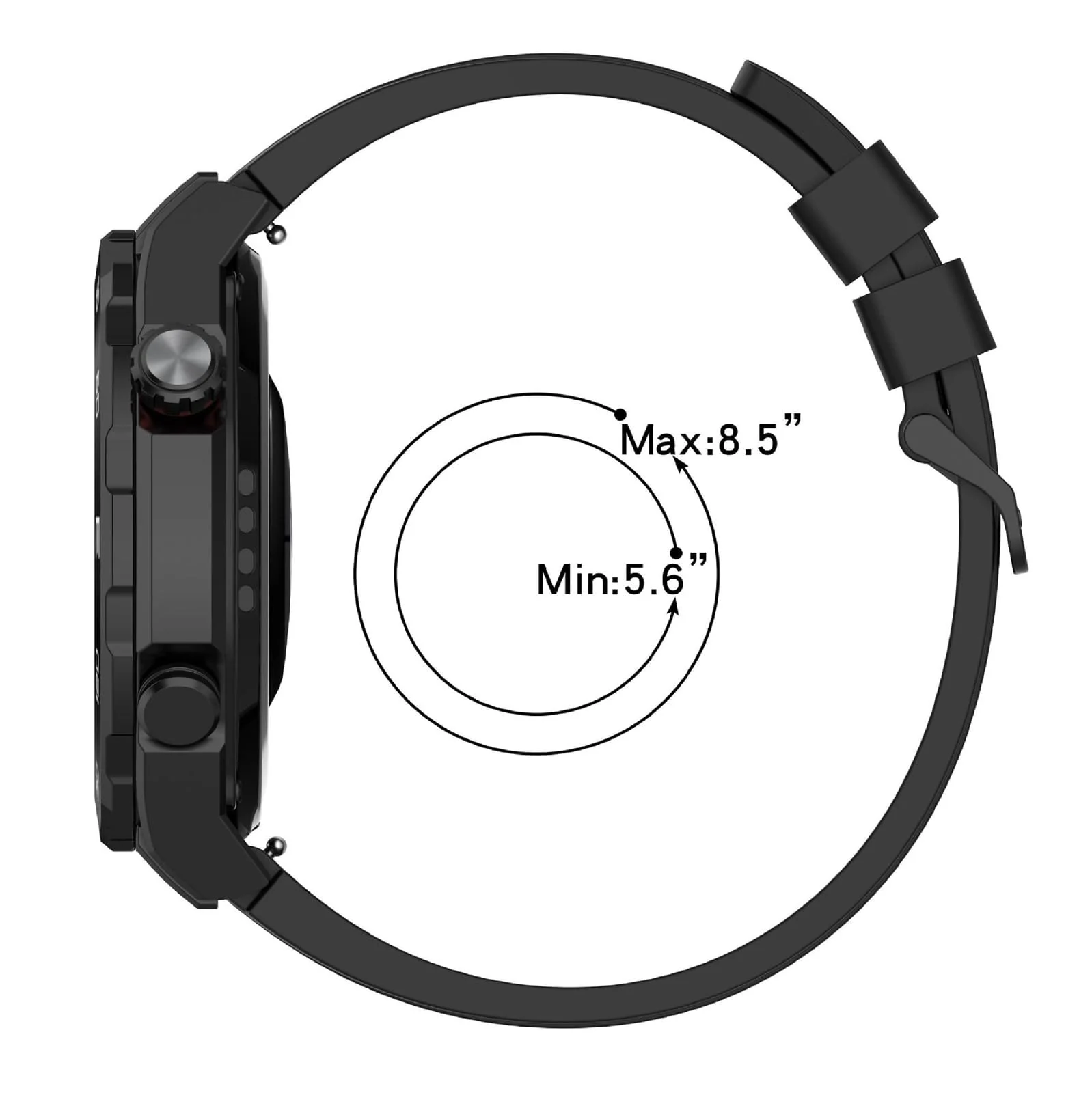 22MM Band Compatible with Huawei Watch GT7 GT6 GT5 GT4 46MM/Watch 4 3 Pro/GT7 GT6 GT5 GT4 Pro/Watch 4 3/GT3 46mm/GT2 46mm/GT 2e/GT Runner, 22MM Silicone Replacement Wristband Strap - Navy Blue