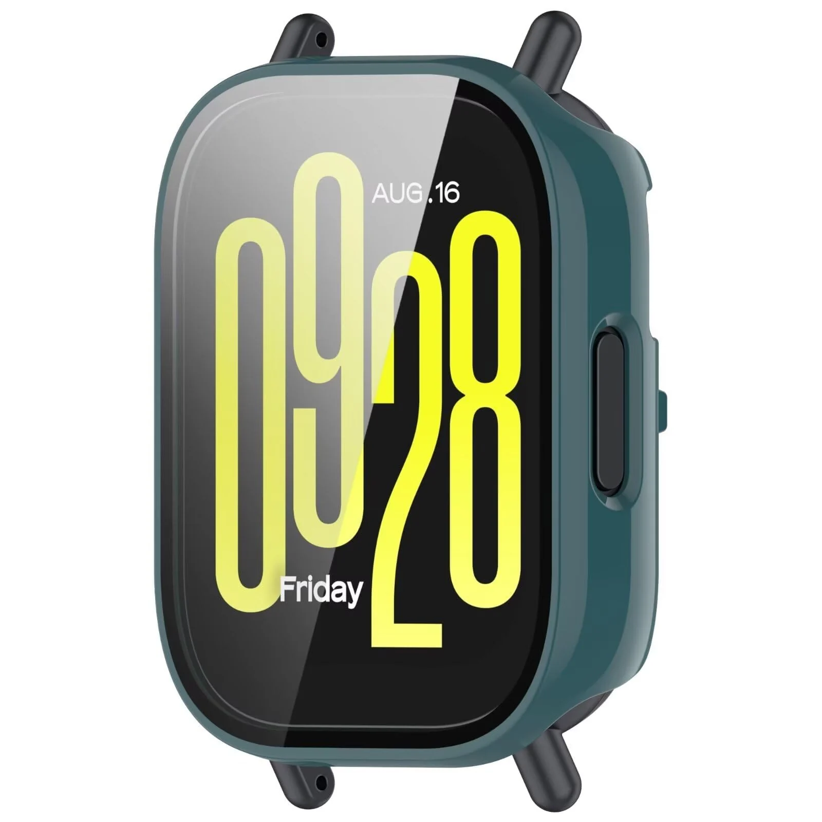 DL3 MOBILAK Full-Coverage Watch Case with Tempered Glass for Xiaomi Redmi Watch 5 Active, Green