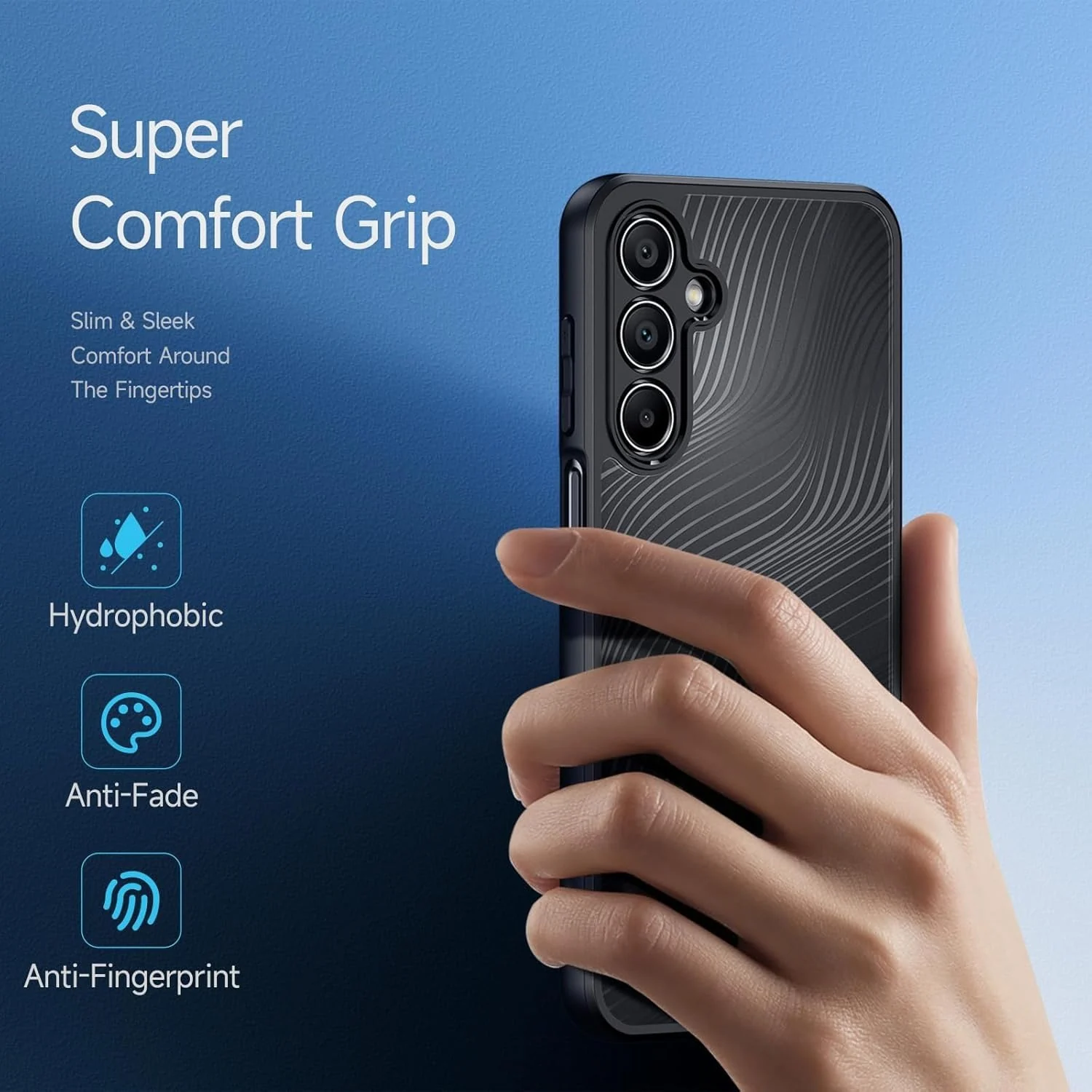 DL3 Mobilak Compatible with Samsung Galaxy A16 Case Waterproof, Full-Body Heavy Duty Shockproof Phone Case, Translucent Matte Cover, Built-in Camera Lens Protective - Black
