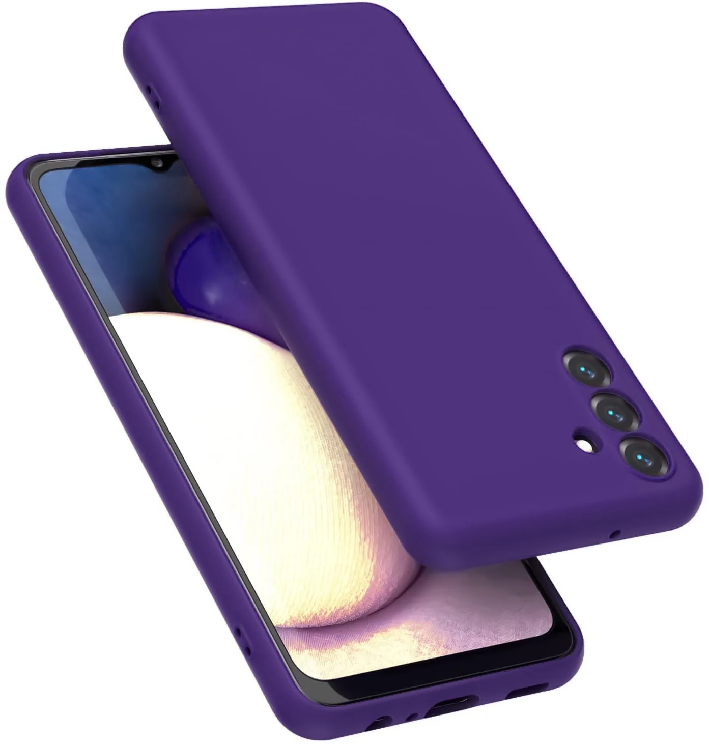 DL3 Mobilak Silicone Protective Case for Samsung Galaxy A35, Shock-absorbing protection, Scratch-resistant surface, Soft microfiber lining - Purple