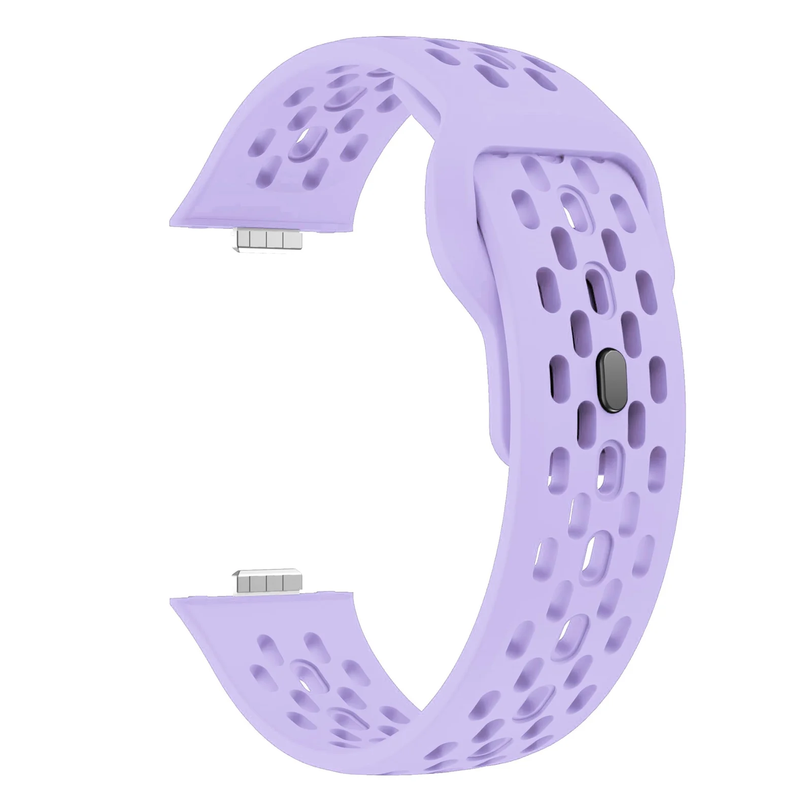 DL3 Mobilak Silicone Mesh Breathable Straps for Huawei Watch Fit 4 Pro Strap. Wristband Bands Bracelet Sports Bracelet Quick Release Adjustable Armband for Huawei Watch Fit 4/Fit 3 - Light Purple