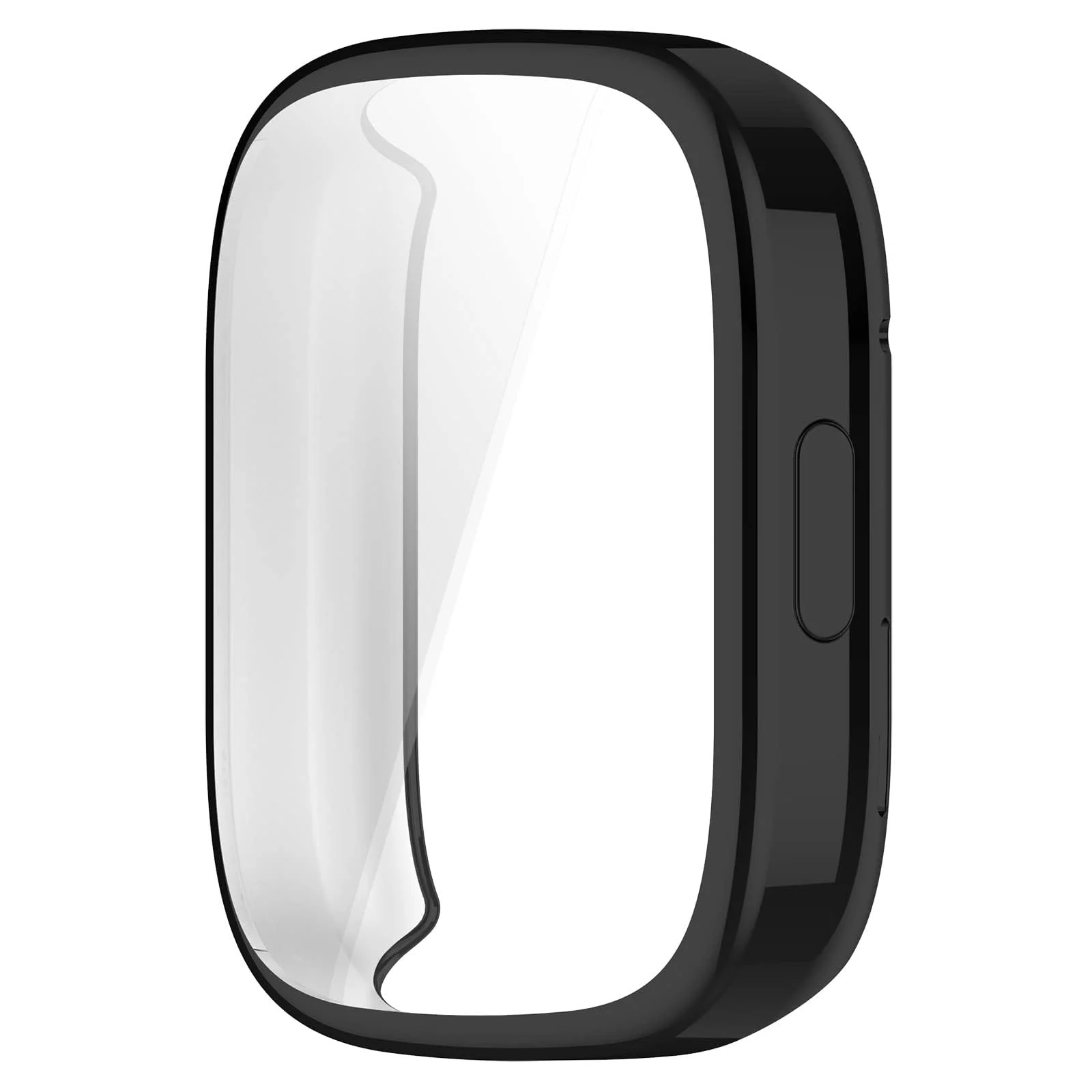DL3 Mobilak Case Compatible with Xiaomi Redmi Watch 3 (Not Fit Watch 3 Active) Protective Case, Flexible TPU Full Protection Screen Protector Cover Scratch-Resistant Screen Protector Case - Black