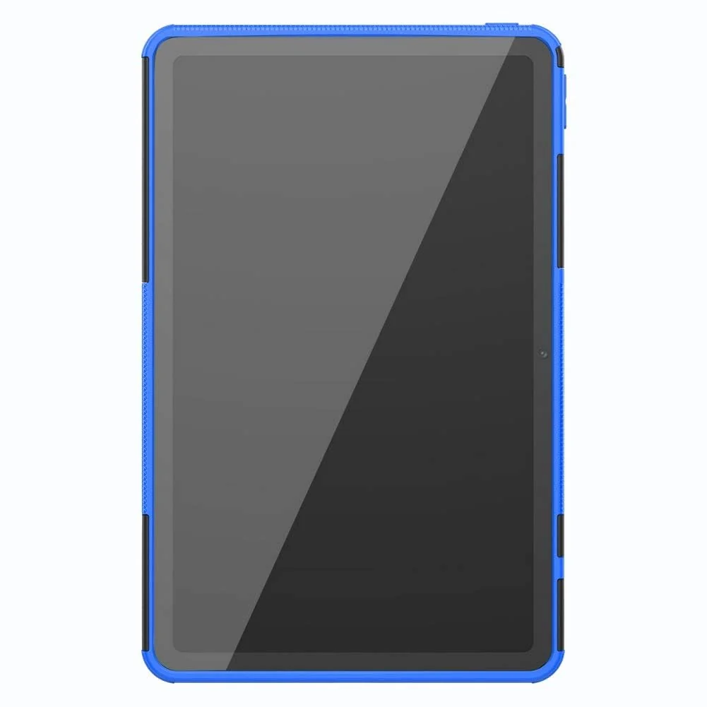 DL3 Mobilak Case For Huawei Matepad 10.4 Inch 2022/2020 tablet, Hybrid Rugged Armor Heavy Duty 2 in 1 TPU + PC Combo Dual Layer Shockproof Case with Kickstand - Blue