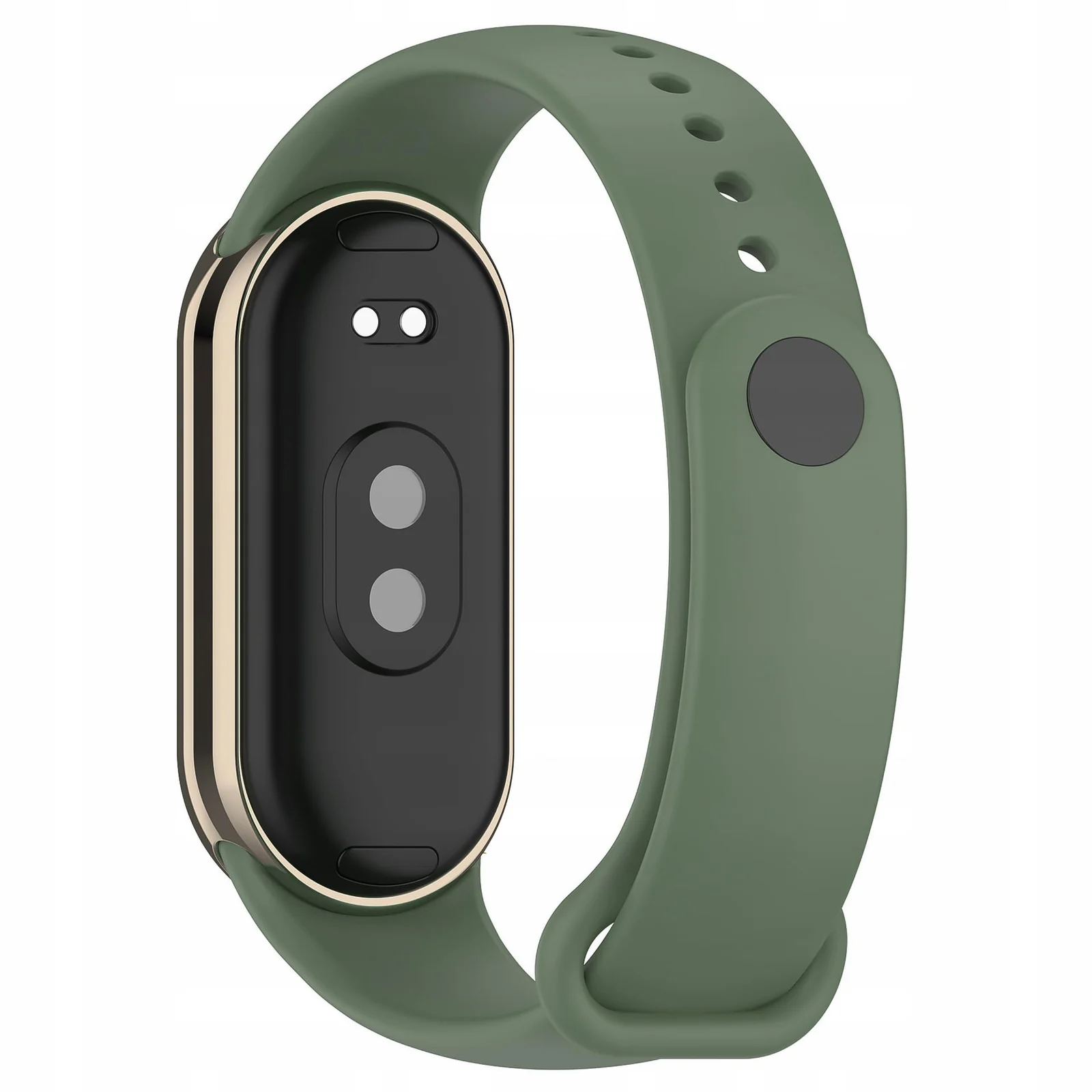 DL3 Mobilak Band Compatible with Xiaomi Mi Band 10/9/8 Replacement Strap, Silicone Skin-Friendly Wrist Strap Adjustable Sports Wristbands for Women Men Xiaomi Smart Band 8/9/10 - Army Green