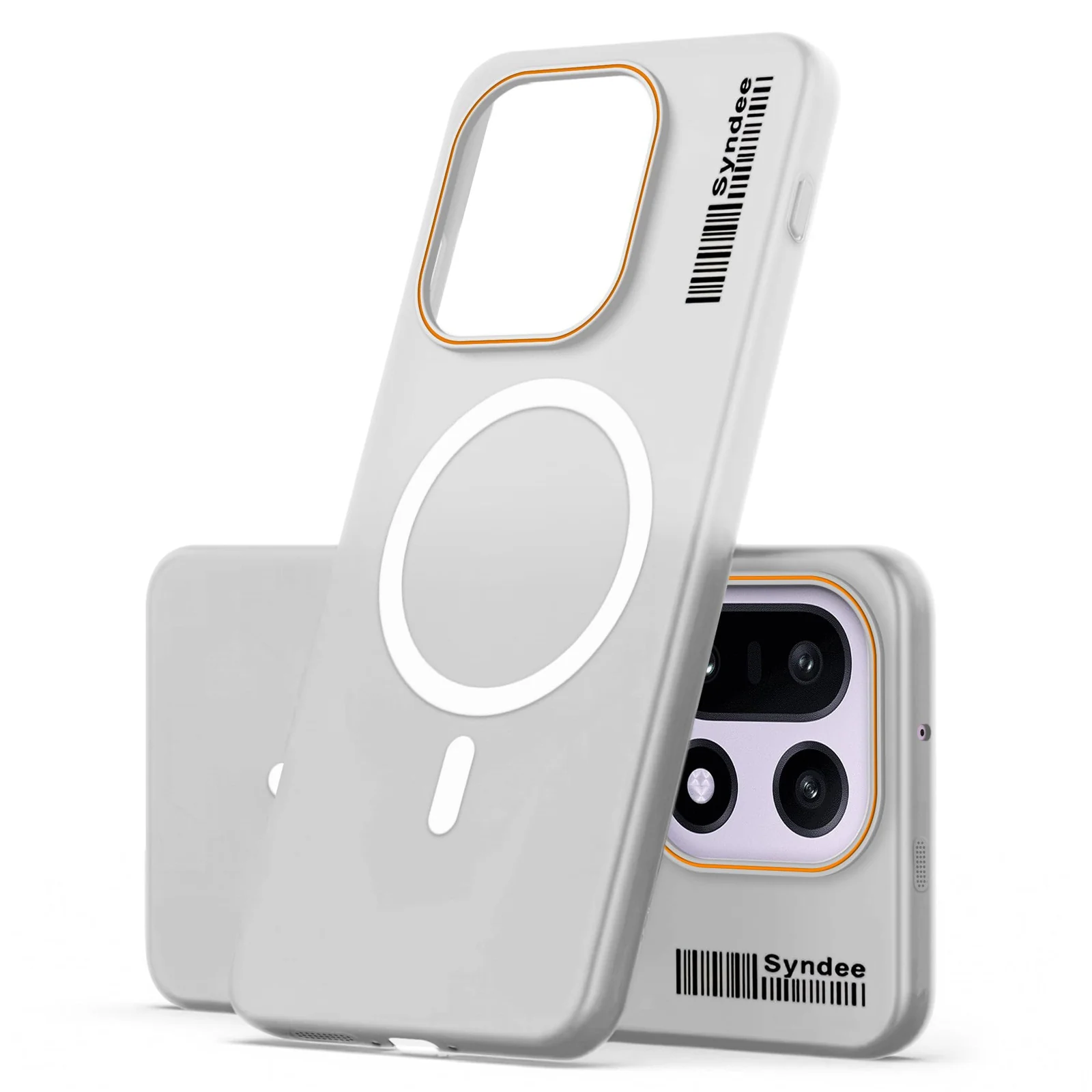 DL3 Mobilak Translucent Matte Case for OnePlus 15 5G, Compatible with MagSafe accessories, Shock-absorbing protection, Integrated ring holder - Clear