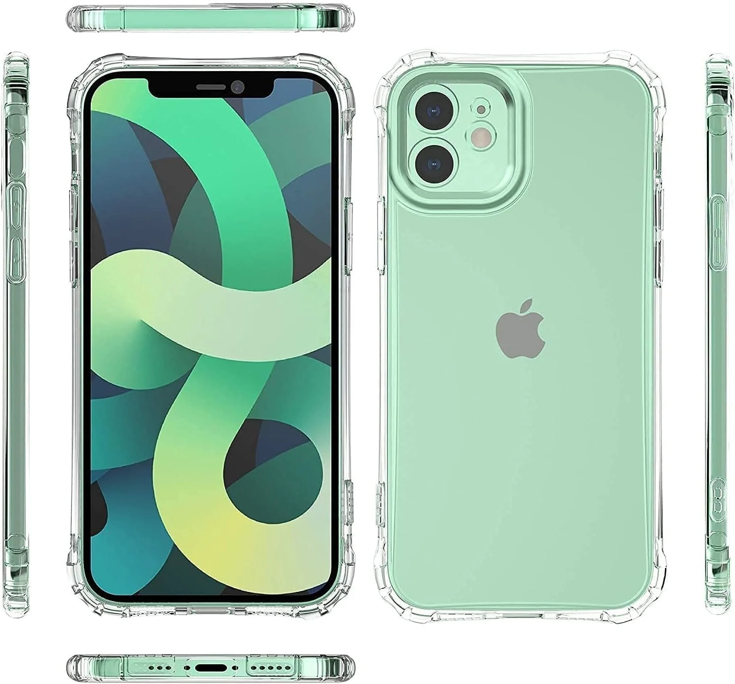 DL3 Mobilak Clear TPU Protective Case for iPhone with Camera Protection and Shockproof Design - Clear